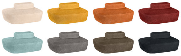 Sofa Norsk in Bouclé in allen möglichen Farben