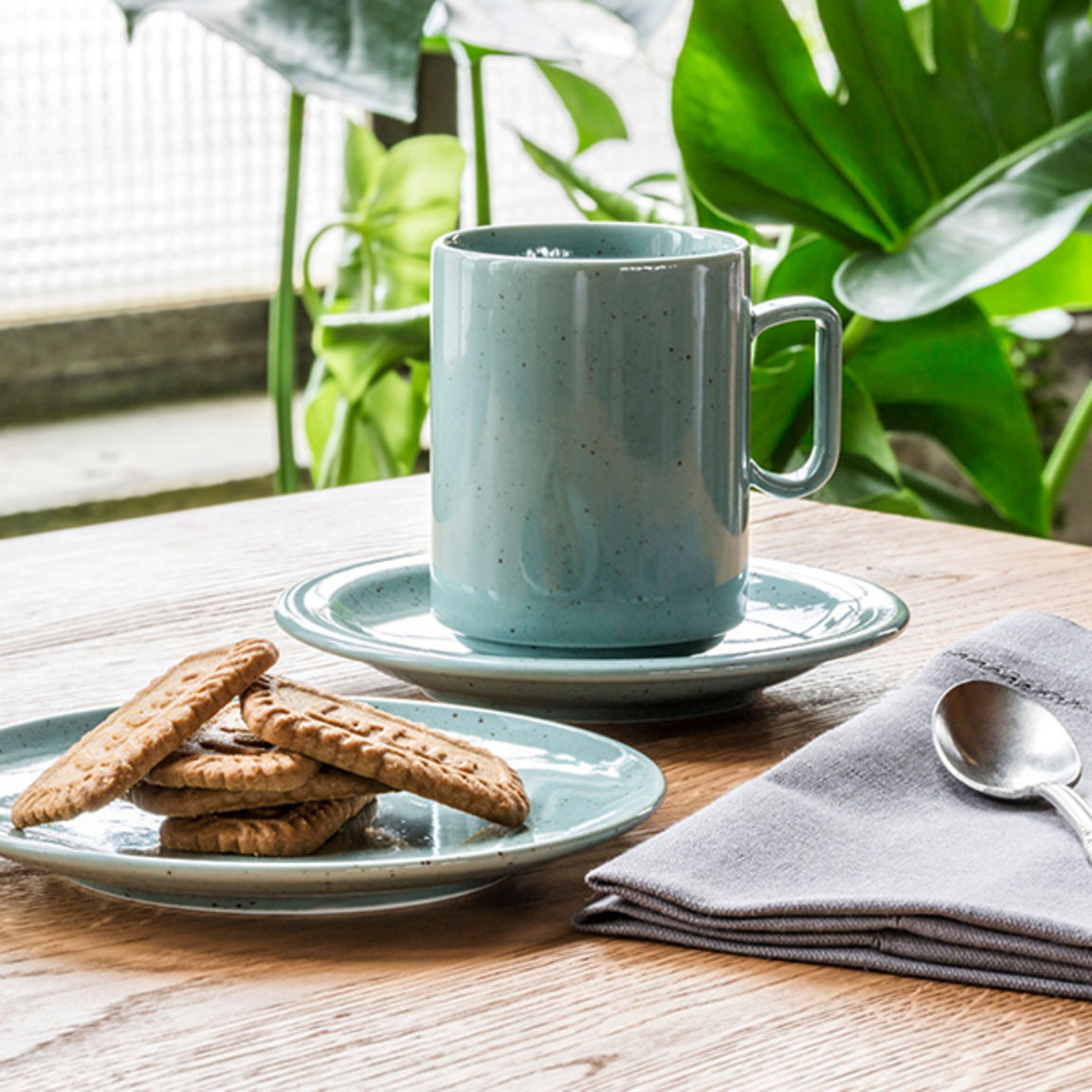 set di 4 tazzine da caffe' con piattino Miglior Prezzo