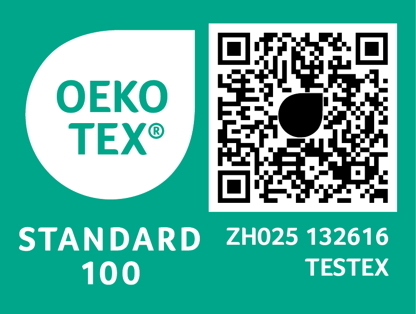 Zertifiziert für OEKO-TEX® STANDARD 100 - ZH025 132616