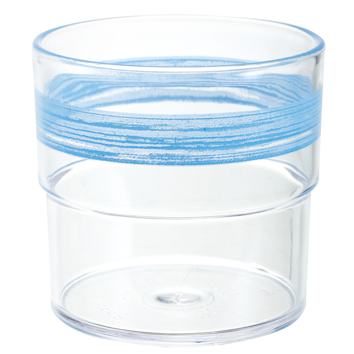 Vaso Bistro WACA; 230ml, 7.5x7.8 cm (ØxAt); azul; 5 pz. / Paquete