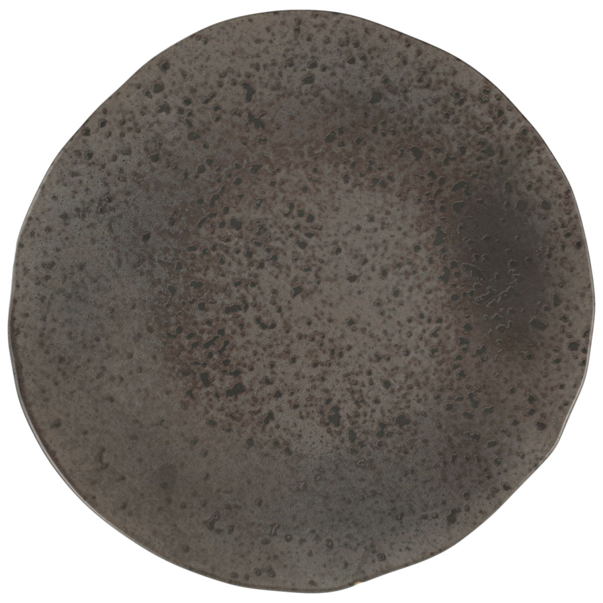 Piatto piano Ironstone Porland; 30x2 cm (ØxH); marrone scuro/nero; rotonda; 6 pz. / confezione