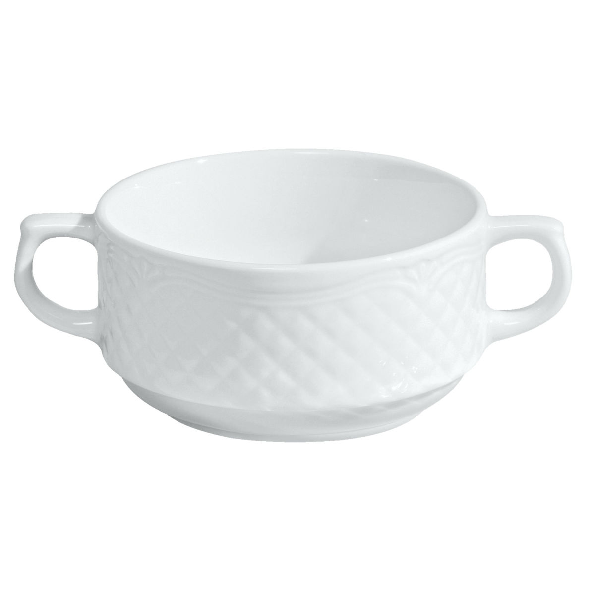 Tazza consommé Zurigo VEGA; 300ml, 10.3x5.5 cm (ØxH); bianco; rotonda; 6 pz. / confezione