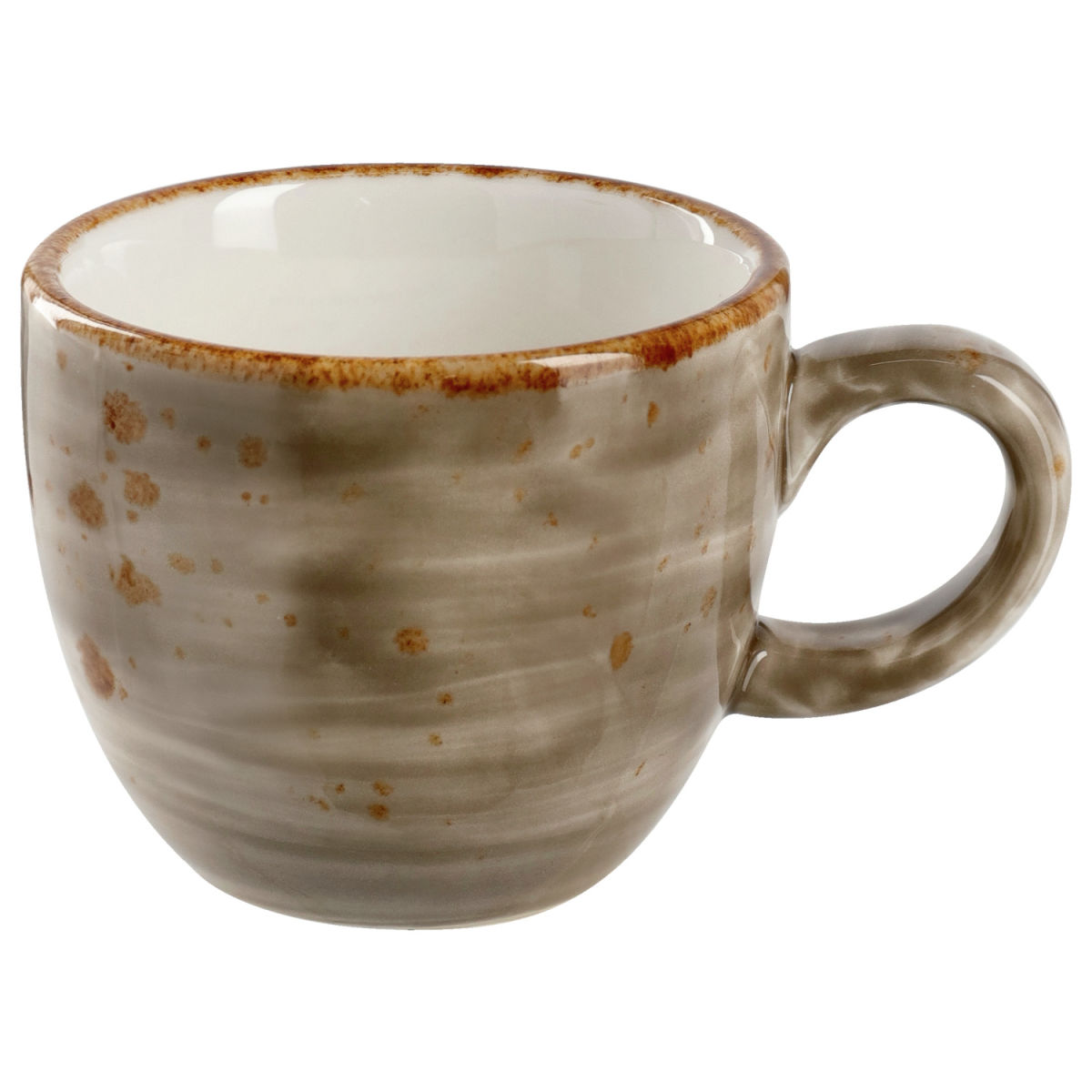 Tazza espresso Nebro VEGA; 100ml, 6.2x5.4 cm (ØxH); grigio; 6 pz. / confezione