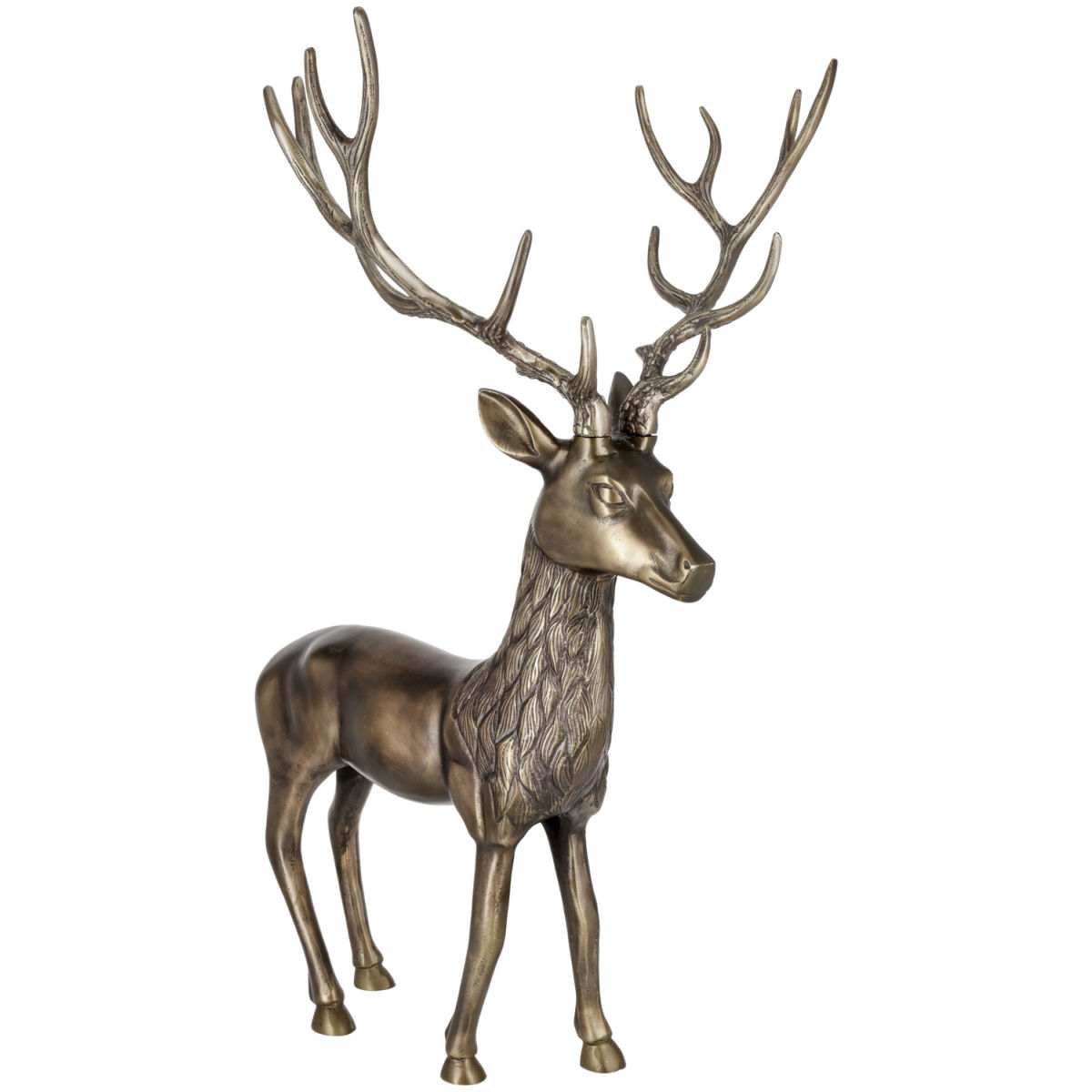 Cervo decorativo Deer XL VEGA; 43x81.5x56 cm (LxHxP); oro