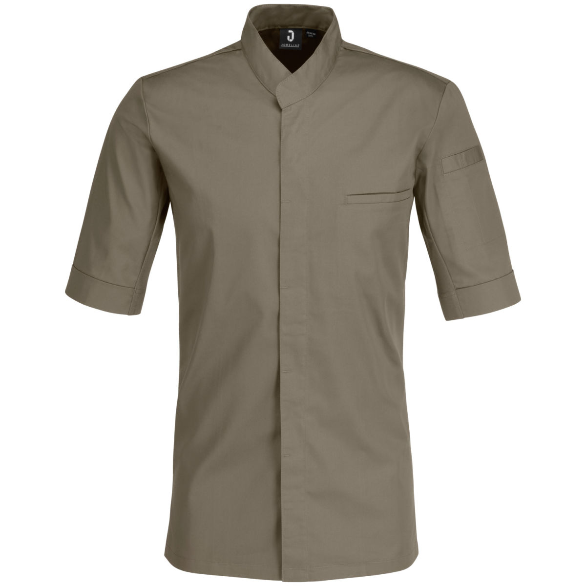 JOBELINE Herren Kochjacke Marco Kurzarm Kleidergröße 56; taupe