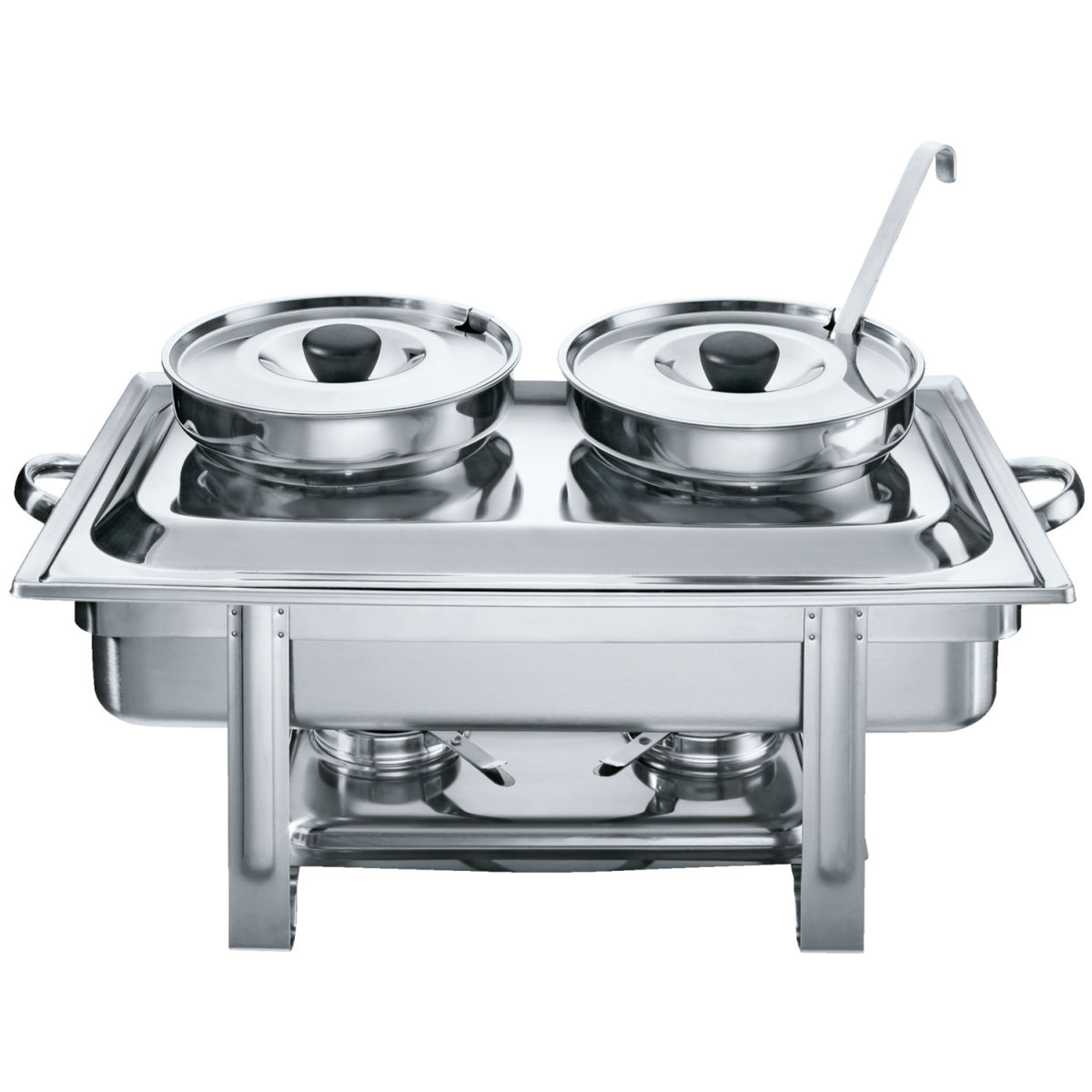 PULSIVA Suppenstation Duo 8400 ml, 55x32x35 cm (BxHxT); silber
