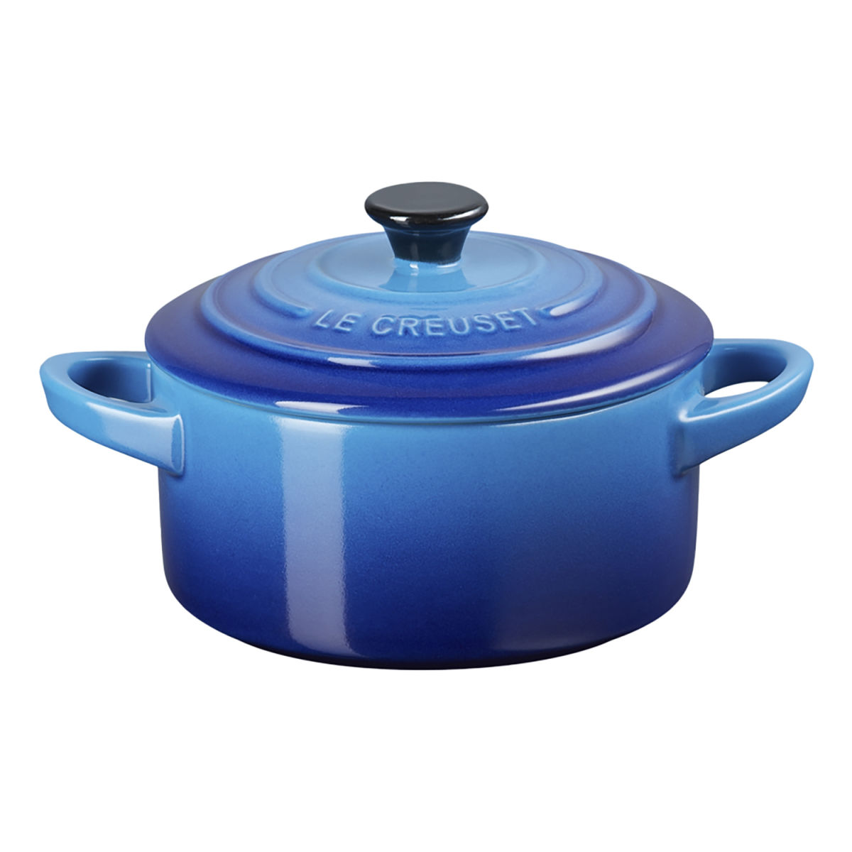 Le Creuset Mini Cocotte 10 cm 0.25 l, 10x5 cm (ØxH); blau; rund