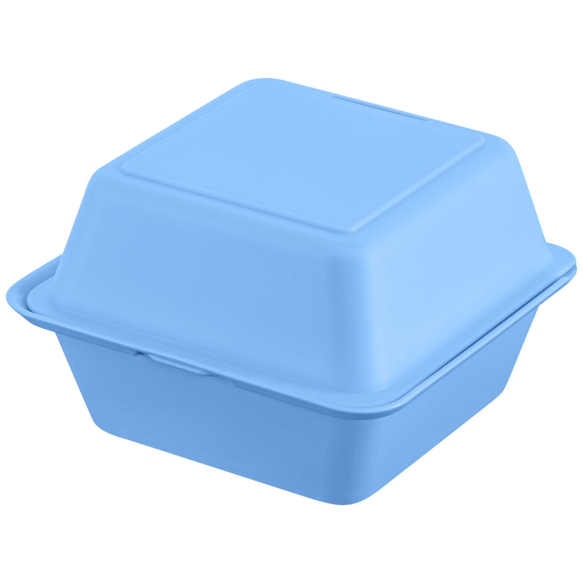 Lunch Box per Hamburger Yari elasto REuse; 700ml, 15.7x15.7x8.4 cm (LxLxH); blu; quadrata; 25 pz. / confezione