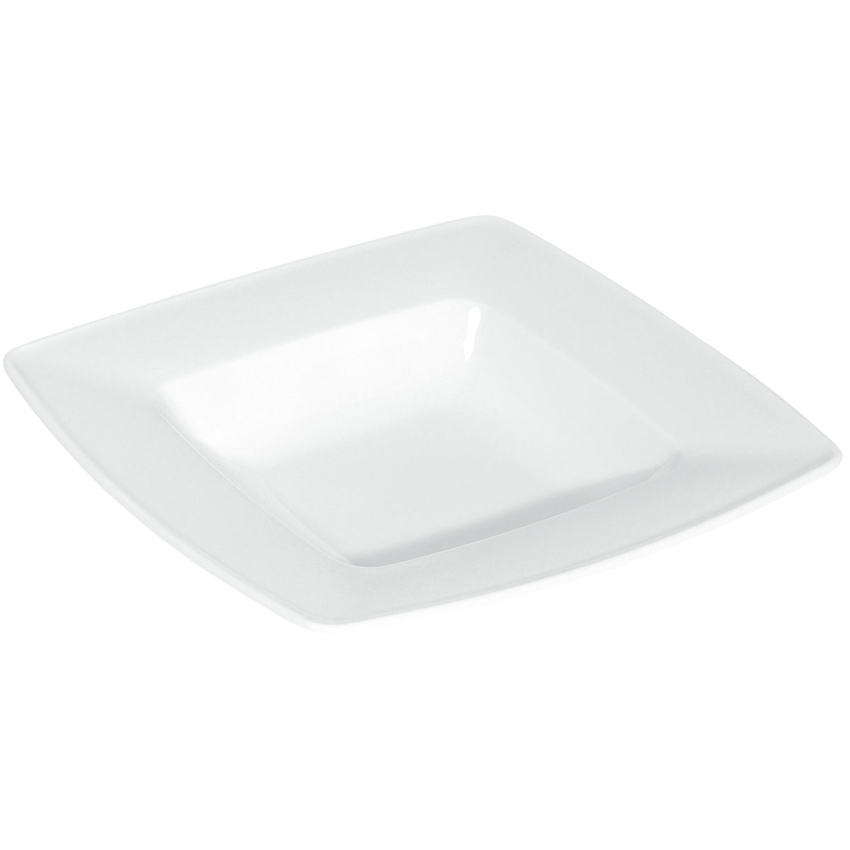VEGA Teller Melbourne tief 300 ml, 21.5x21.5x4.5 cm (LxBxH); weiß; quadratisch; 6 Stück / Pack