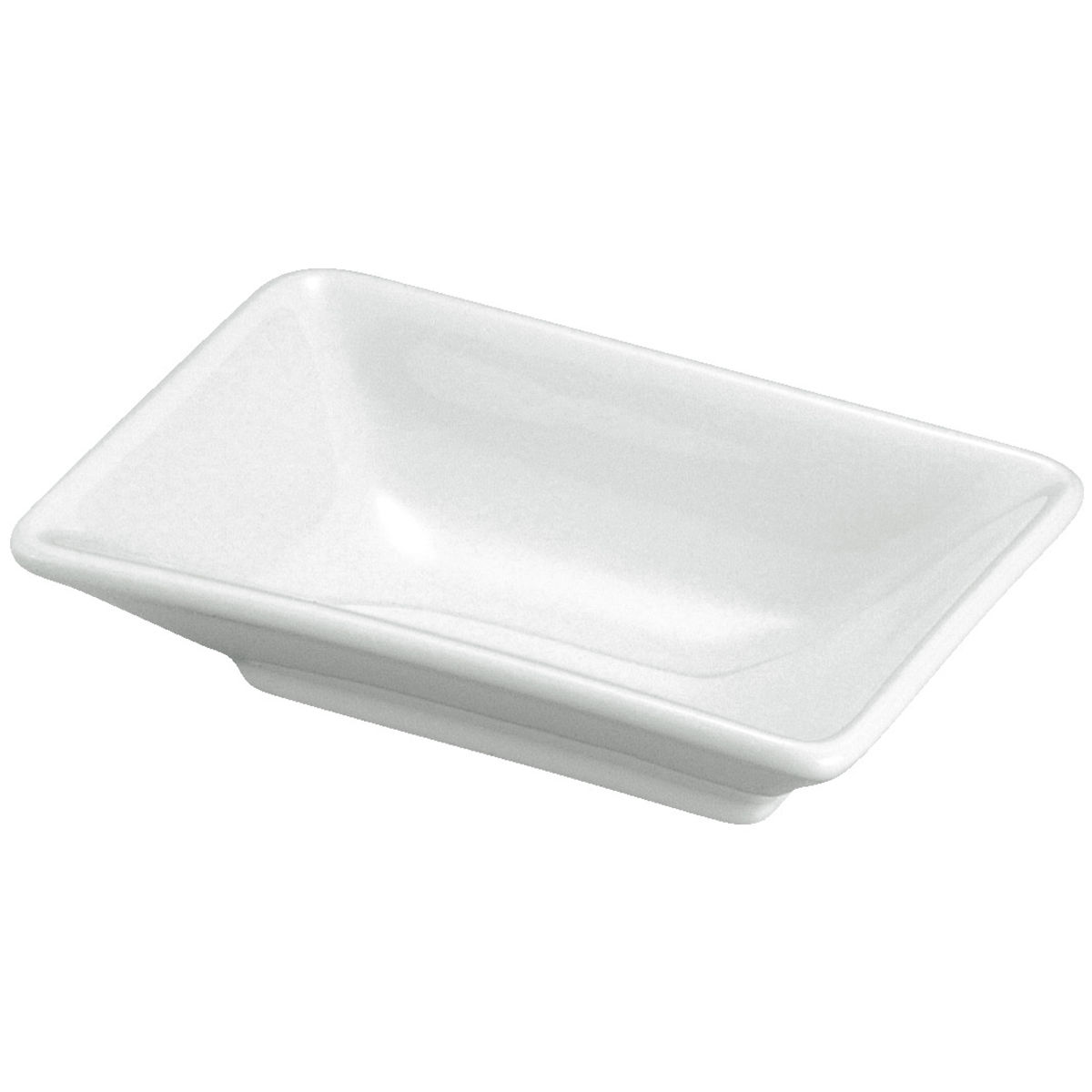 VEGA Dip-Schälchen Bali 40 ml, 10x6.5x2.5 cm (LxBxH); weiß; rechteckig; 6 Stück / Pack