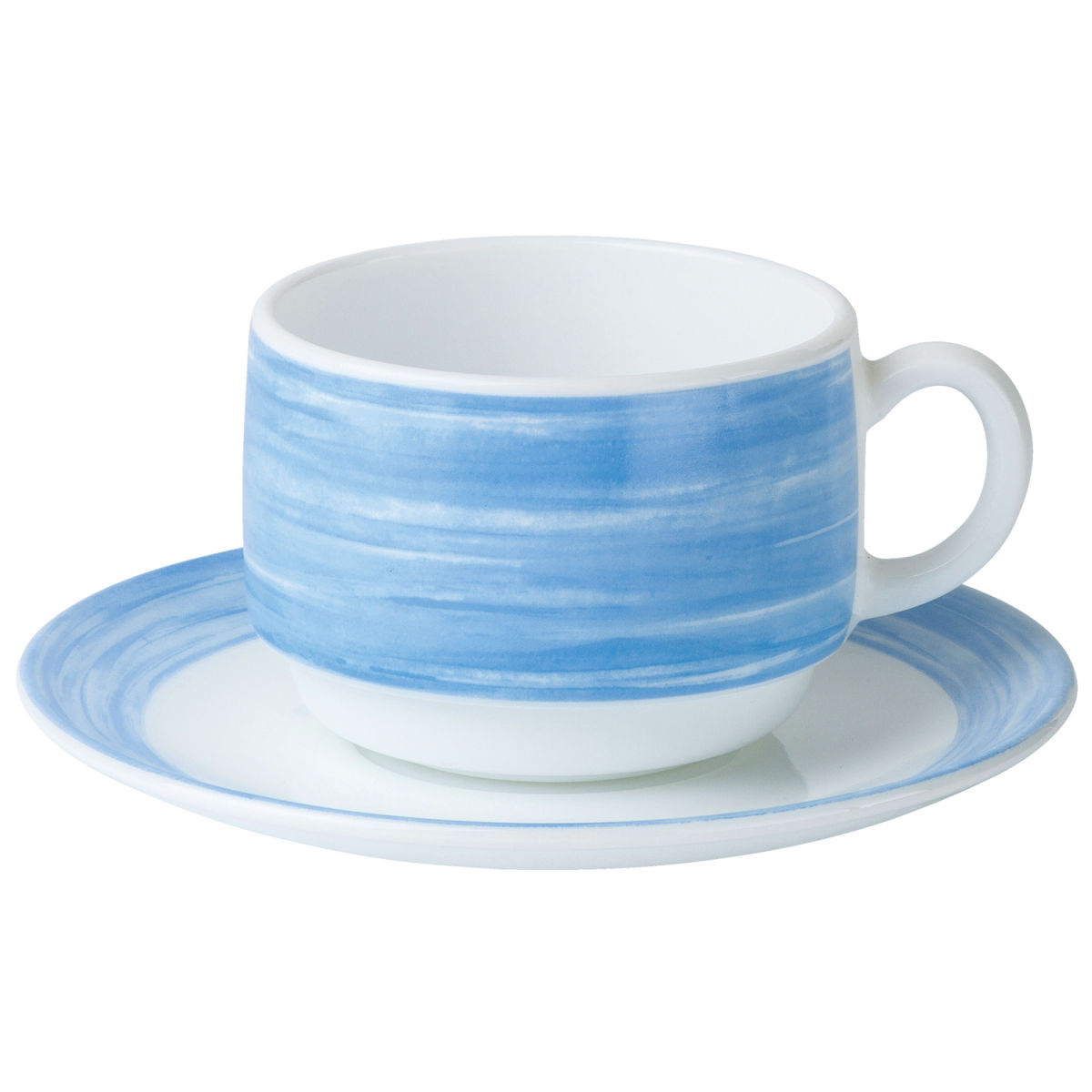 Luminarc Kopp Brush; 19 cl, 7.7x5.8 cm (ØxH); Blå; Rund; 12 Styck / Förpackning