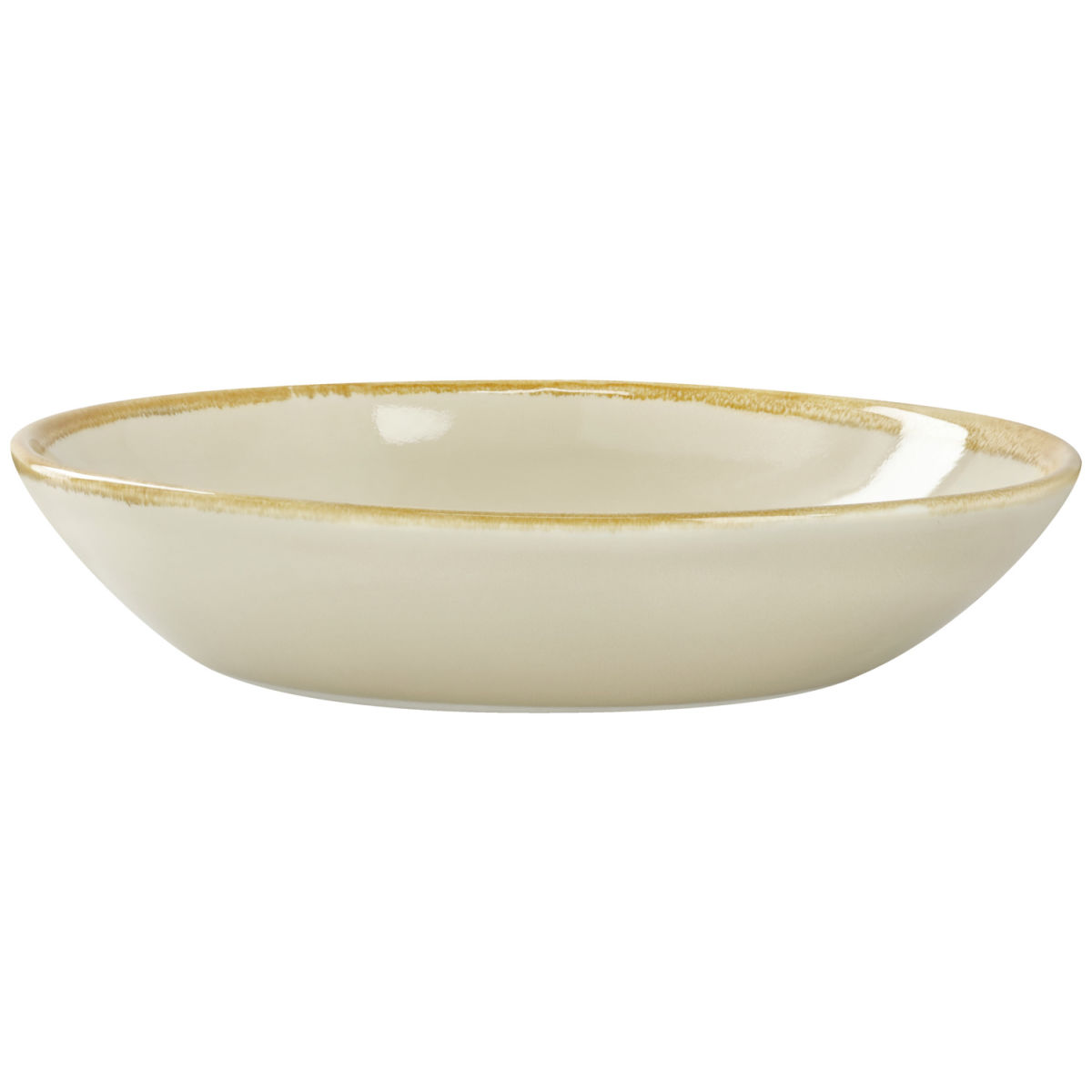 PULSIVA Diep bord Glaze; 900ml, 22x4.8 cm (ØxH); zand; rond; 6 stuk / verpakking