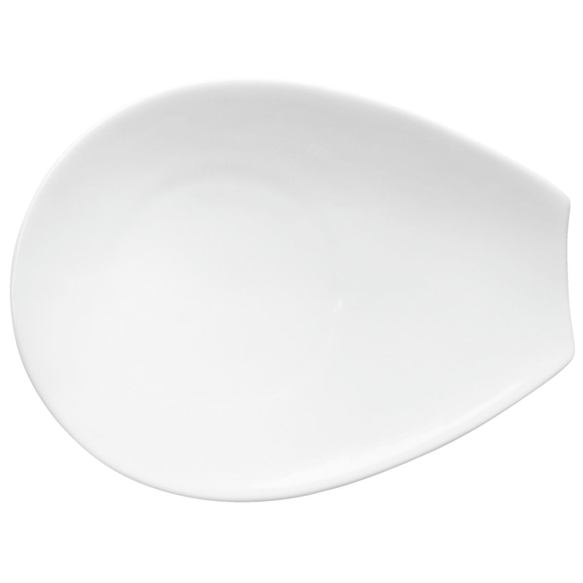 Vega Plat bord Contrast ovaal; 19x15 cm (LxB); wit; ovaal; 6 stuk / verpakking