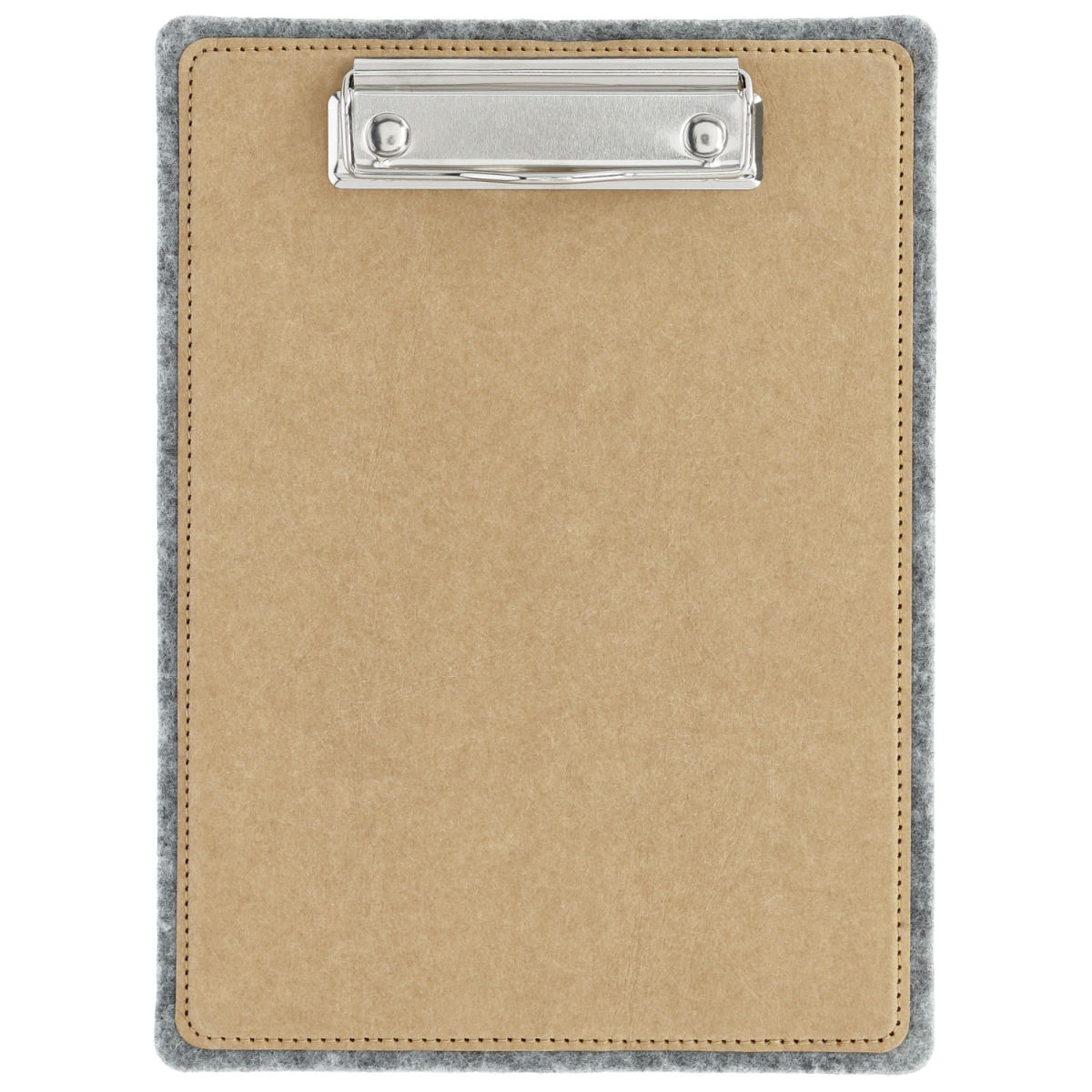 VEGA Speisekarten-Klemmbrett Verdi ohne Prägung DIN A5, 18x24.5 cm (BxH); beige/grau