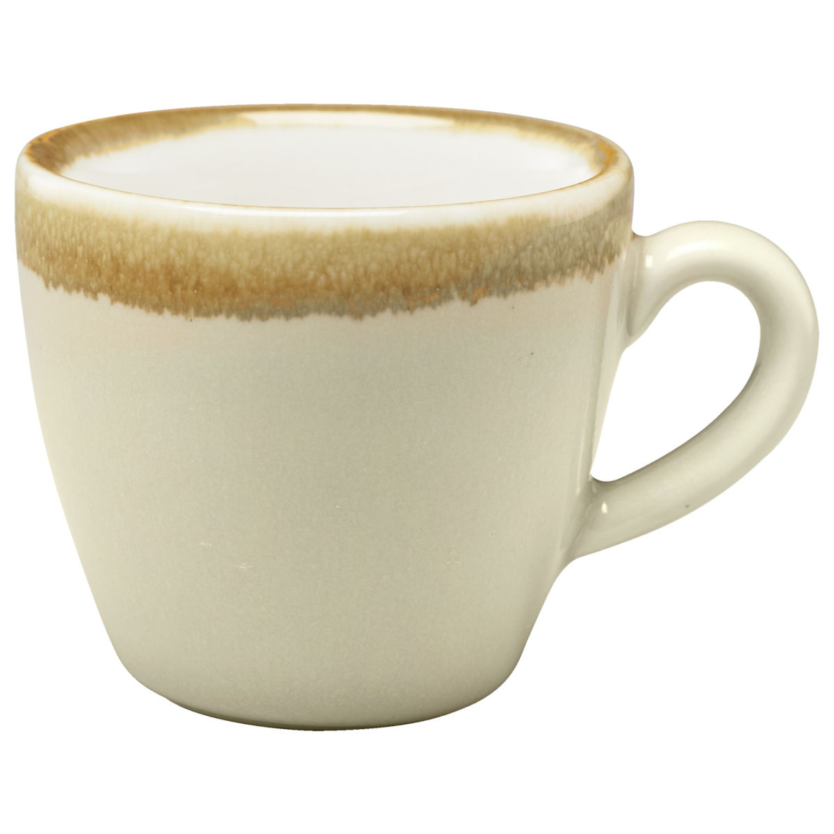 PULSIVA Espressotasse Glaze 2.0 80 ml, 7.8x5.5 cm (ØxH); sand; rund; 6 Stück / Pack