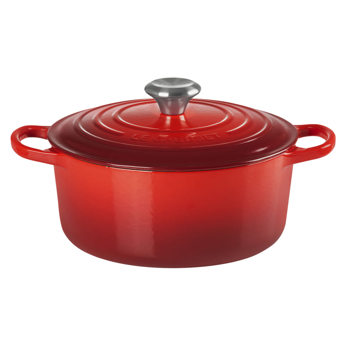 Casseruola Signature rotonda 24 cm Le Creuset; 4.2 l, 24x17.2 cm (ØxH); rosso scuro; rotonda