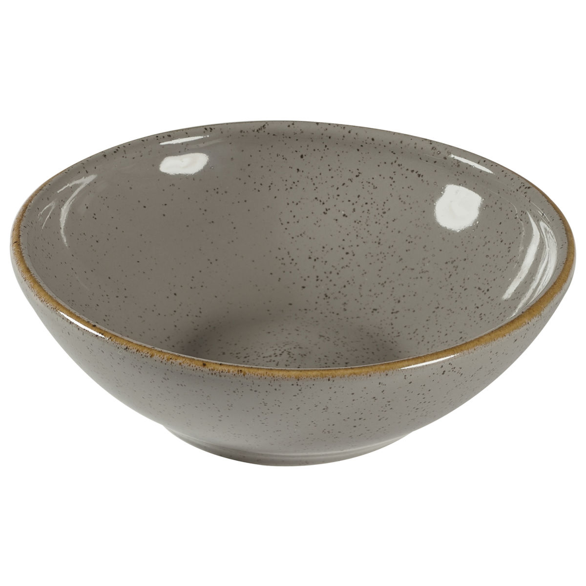 Ciotola Stonecast Peppercorn ovale Churchill; 200ml, 11.7 cm (Ø); grigio/marrone; rotonda; 12 pz. / confezione