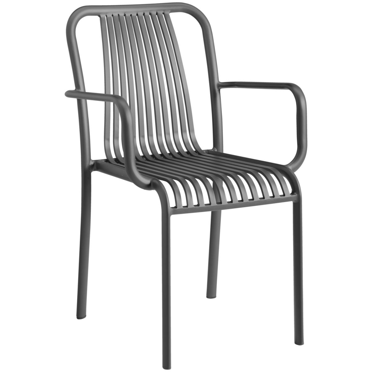 Sedia Bevera VEGA; 53.5x60x84 cm (LxPxH); antracite; 2 pz. / confezione