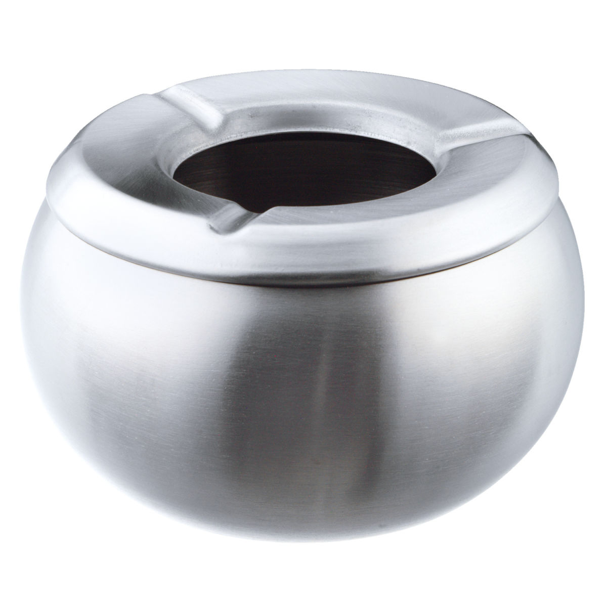 Posacenere antivento Steel PULSIVA; 11x6 cm (ØxH); argento; rotonda