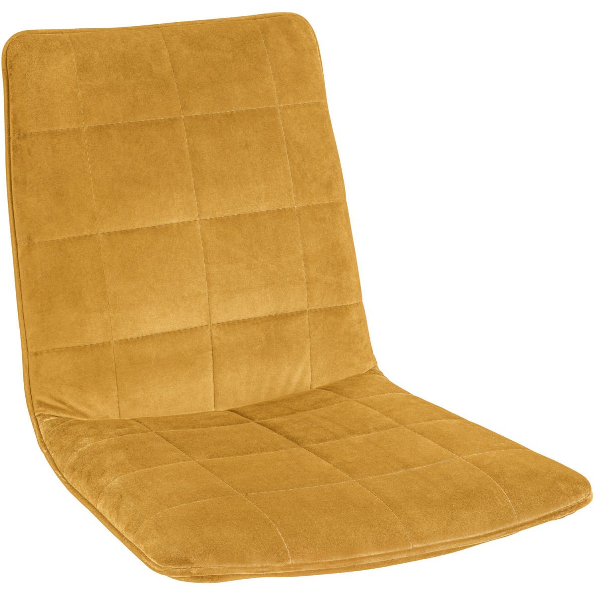 Asiento silla Milaria terciopelo VEGA; 60x48x46 cm (AnxProfxAt); dorado; 2 pz. / Paquete