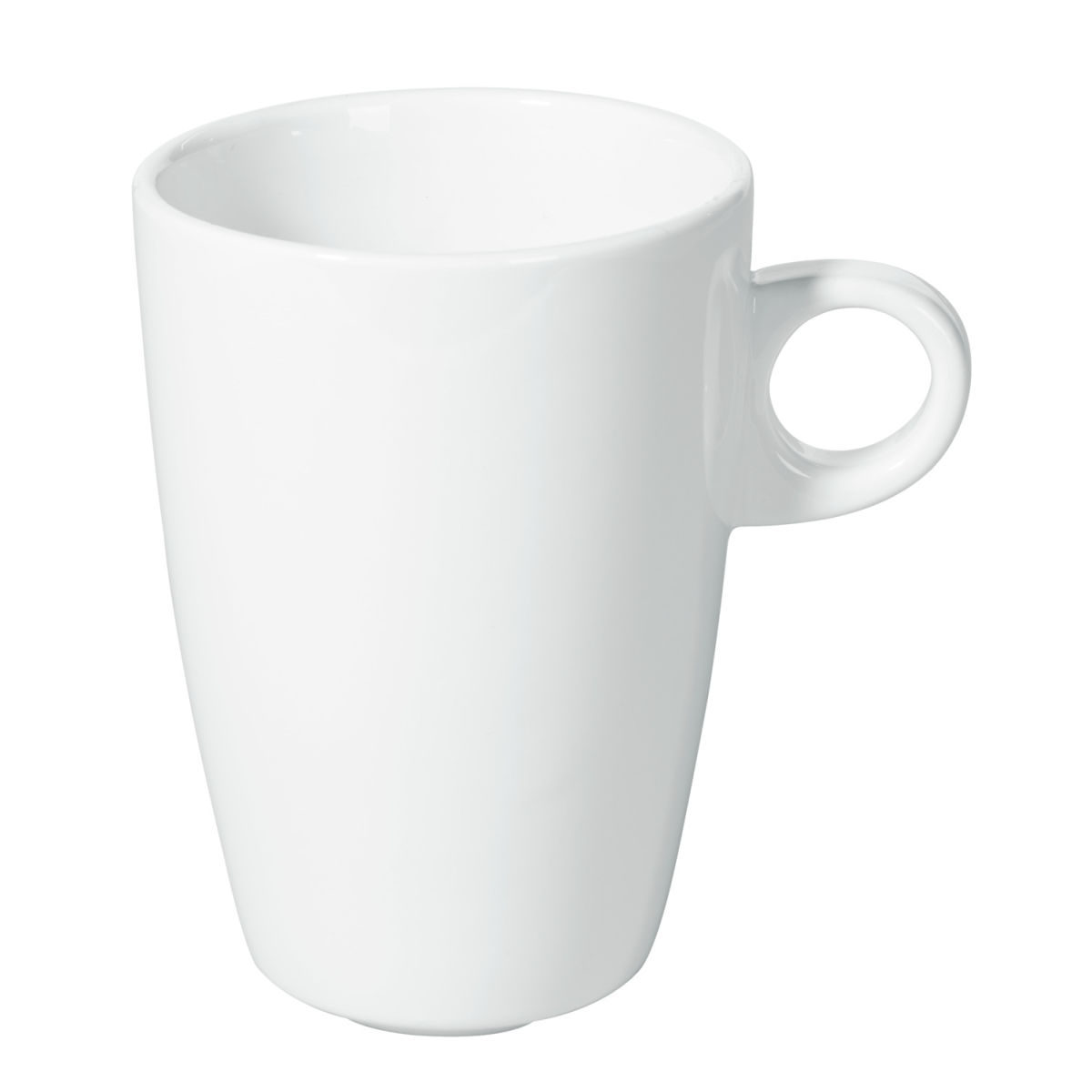 Tazza caffelatte Bistro VEGA; 300 ml, 7.8x11.2 cm (ØxH); bianco; conica; 6 pz. / confezione