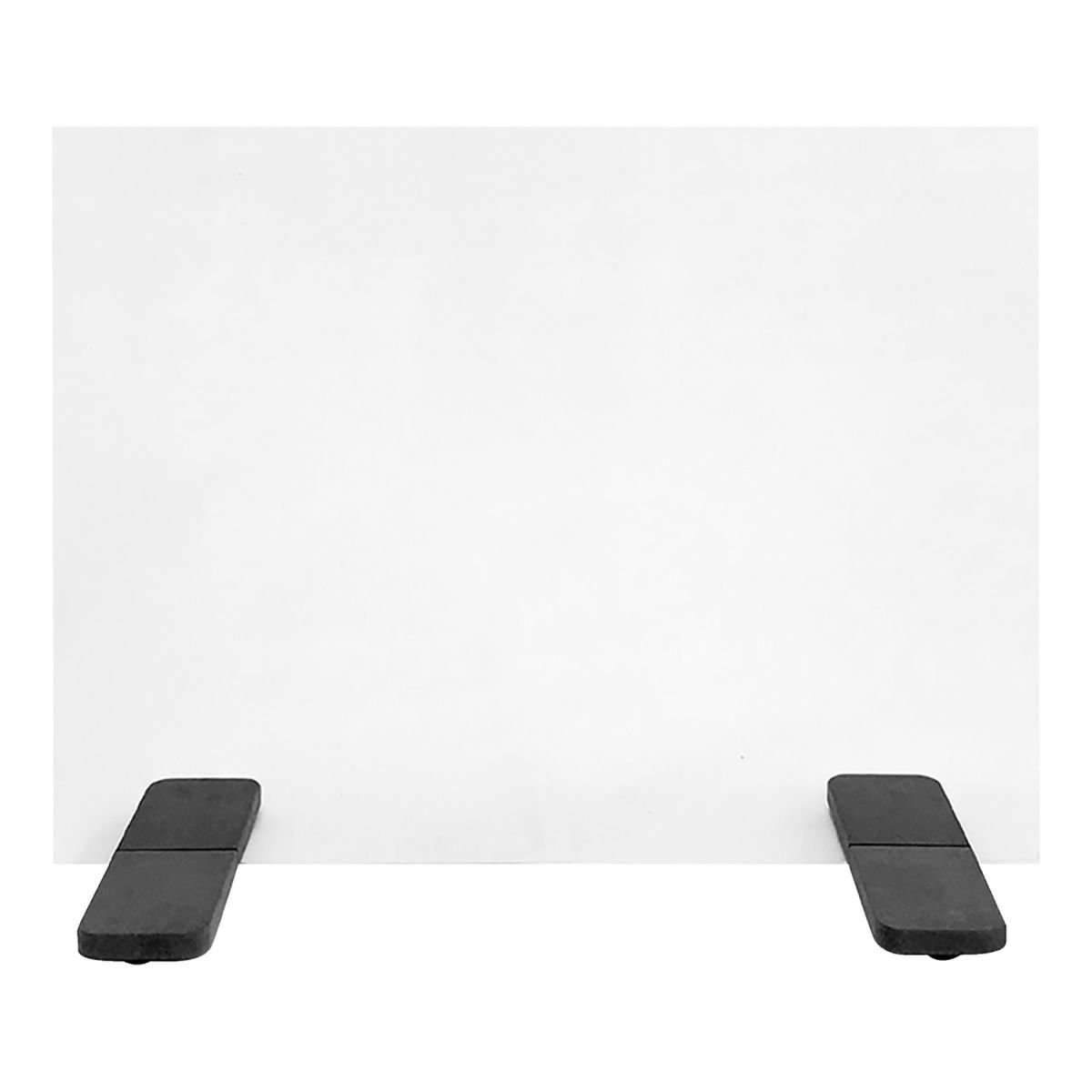 PULSIVA Skyddsvägg bord Prevent akryl; 60x30x80 cm (BxDxH); Svart