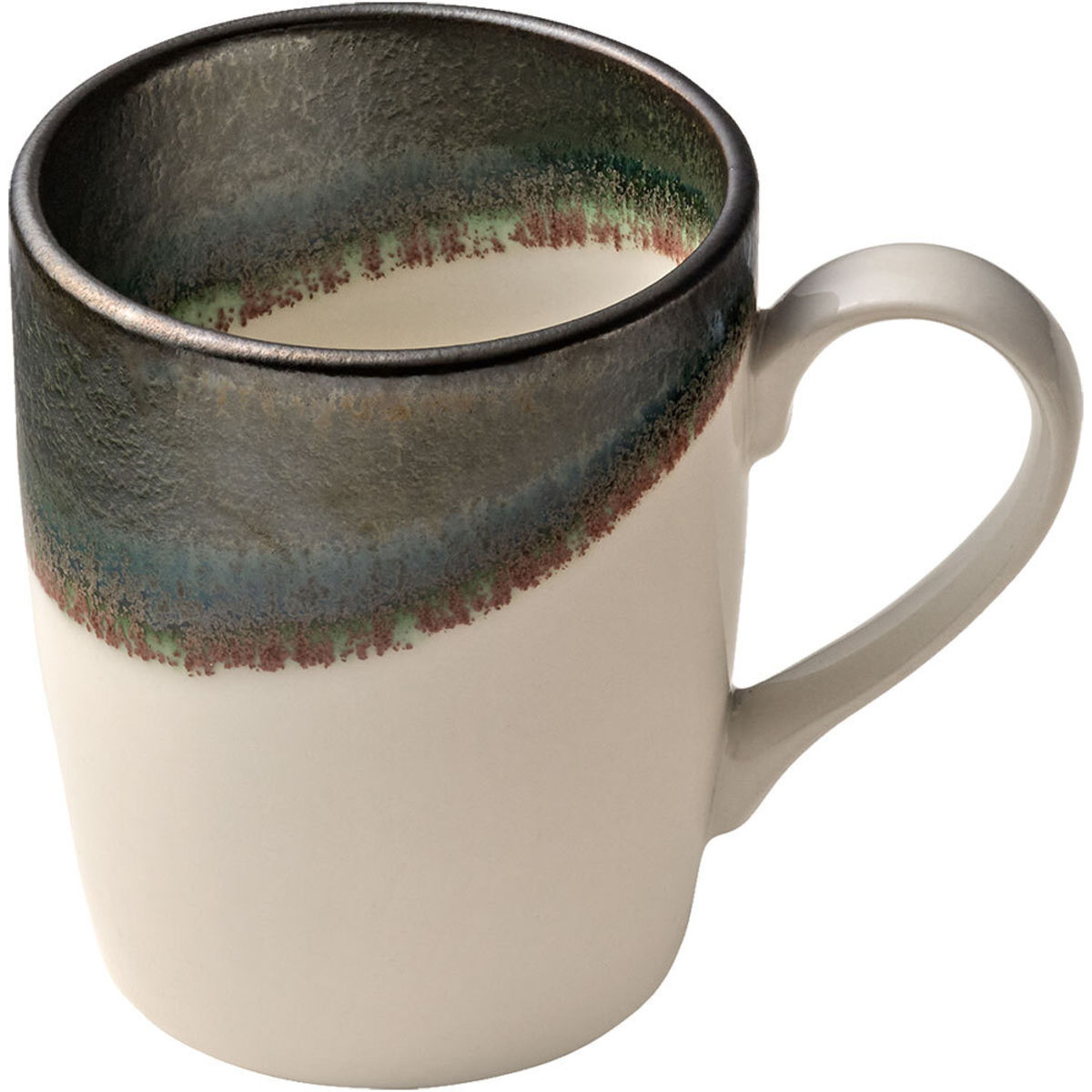 Tazza Perfect Match Avocado HEART&SOUL; 250 ml, 7.5x9.5 cm (ØxH); verde/bianco; rotonda; 6 pz. / confezione