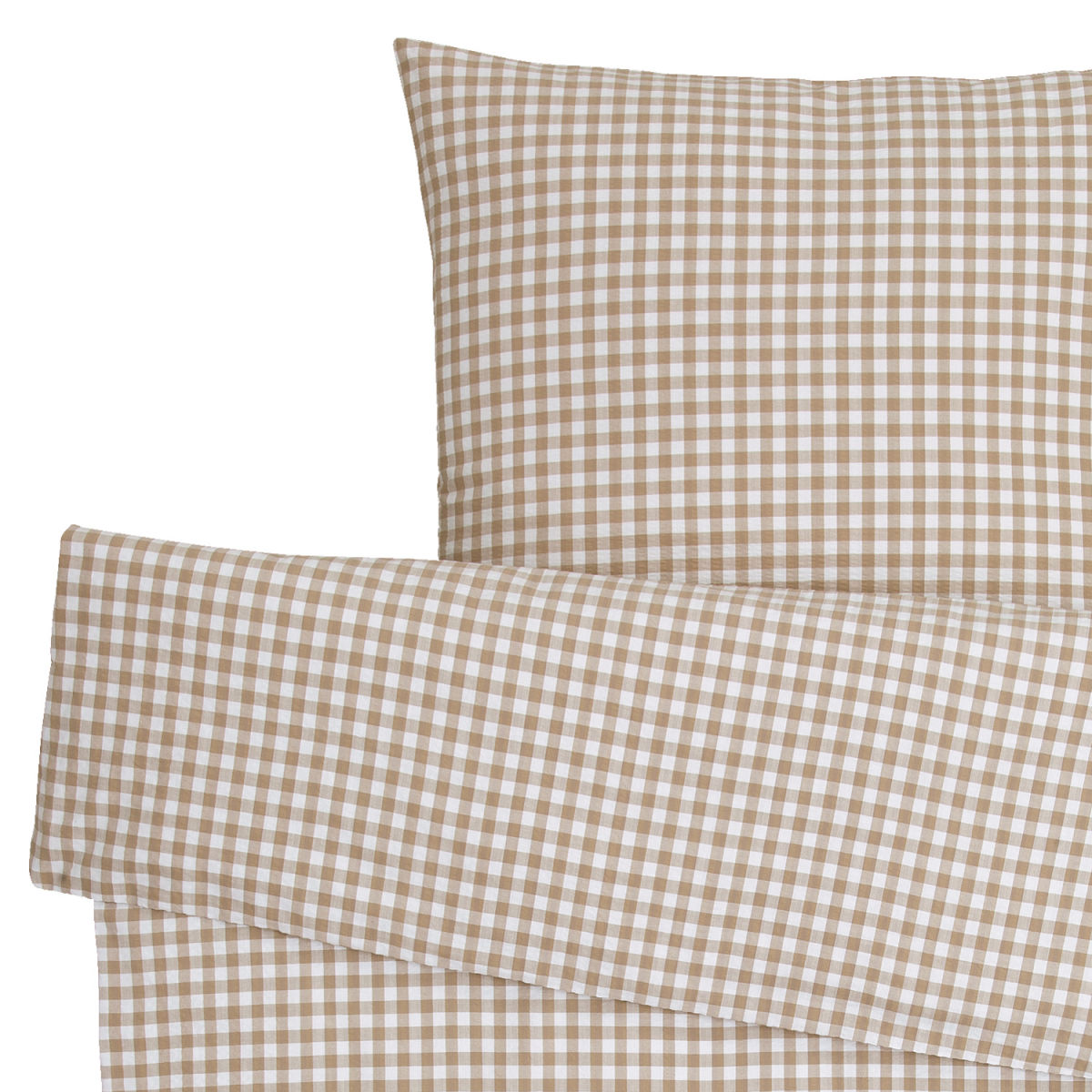 Set copripiumino e federa Tux chiusura a busta ERWIN M.; 140x200 cm (LxL), 70x90 cm (LxL); sabbia