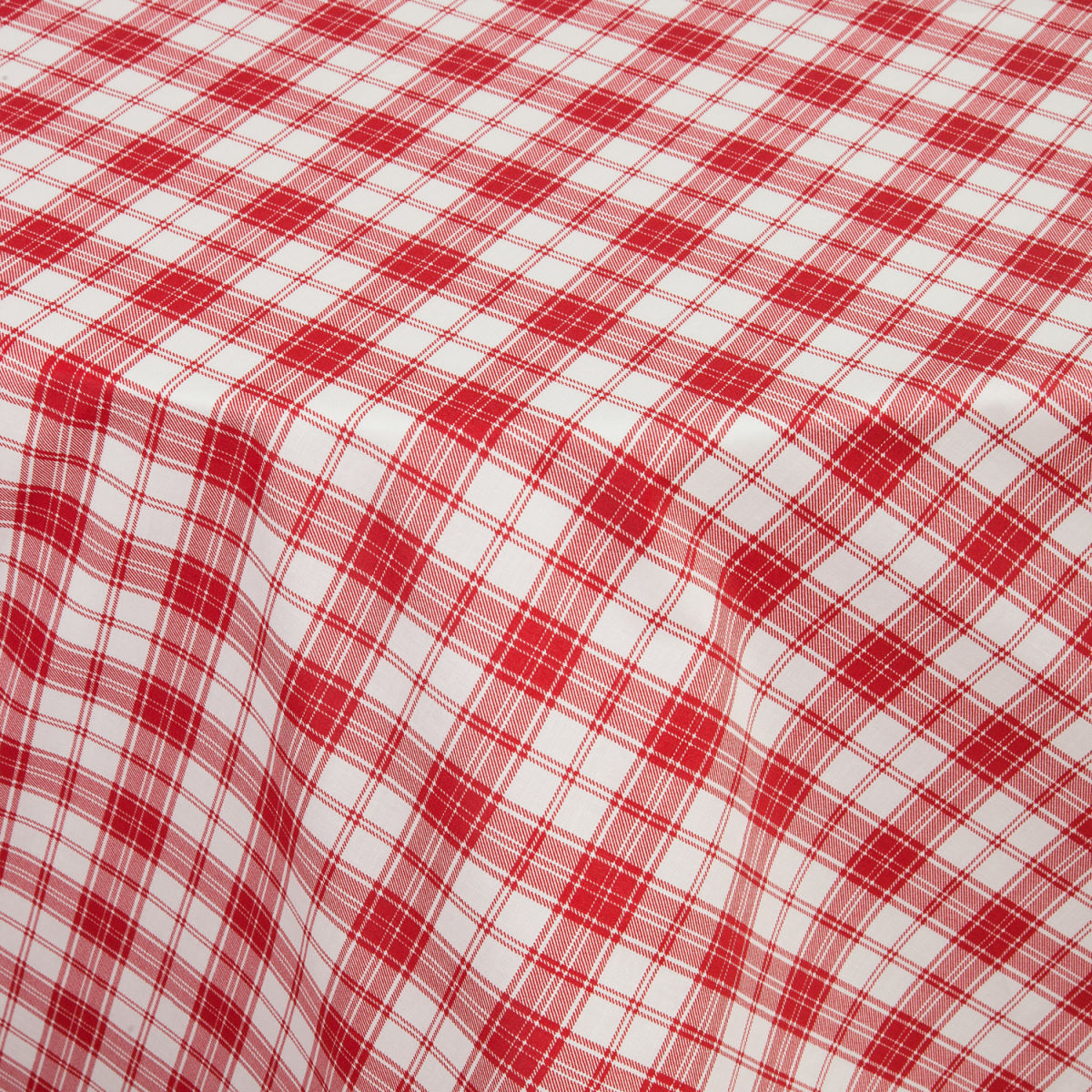 Tovaglia Crosscheck rotonda PULSIVA; 140 cm (Ø); rosso; rotonda