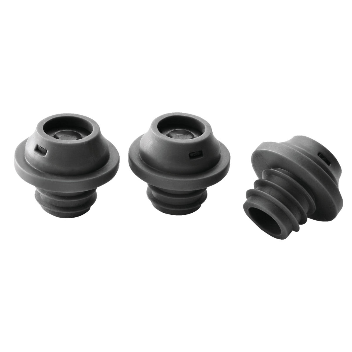 Le Creuset Verschlussstopfen für Wein-Vakuumpumpe schwarz; 2 Stück / Pack