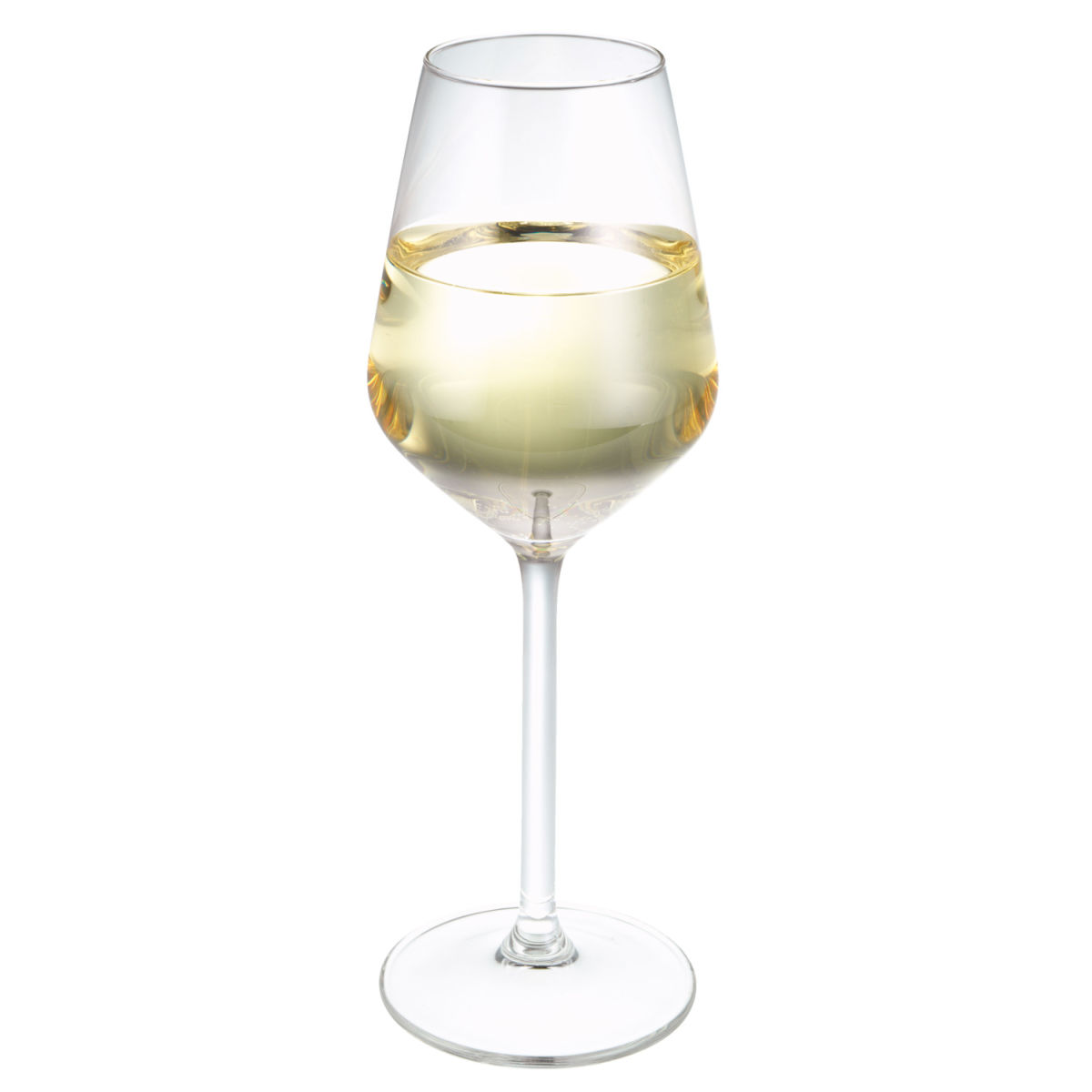 Copa de vino blanco Carré con marca relleno royal leerdam; 380ml, 5.8x21.7 cm (ØxAt); transparente; 0.1 l & 0.2 l Marca de relleno, 6 pz. / Paquete