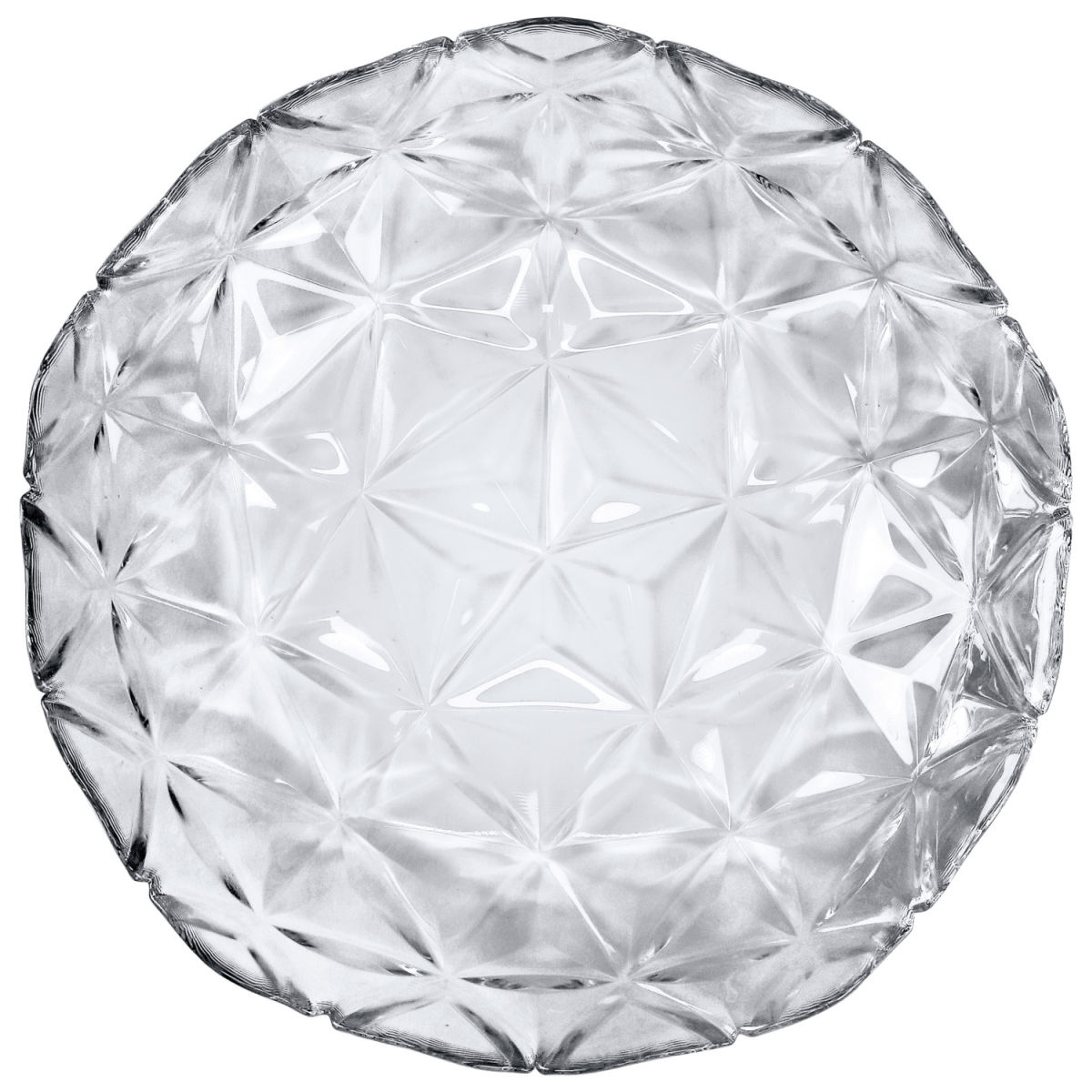 Pasabahçe Diep bord Estrella; 1100ml, 22x5 cm (ØxH); transparant; rond; 6 stuk / verpakking