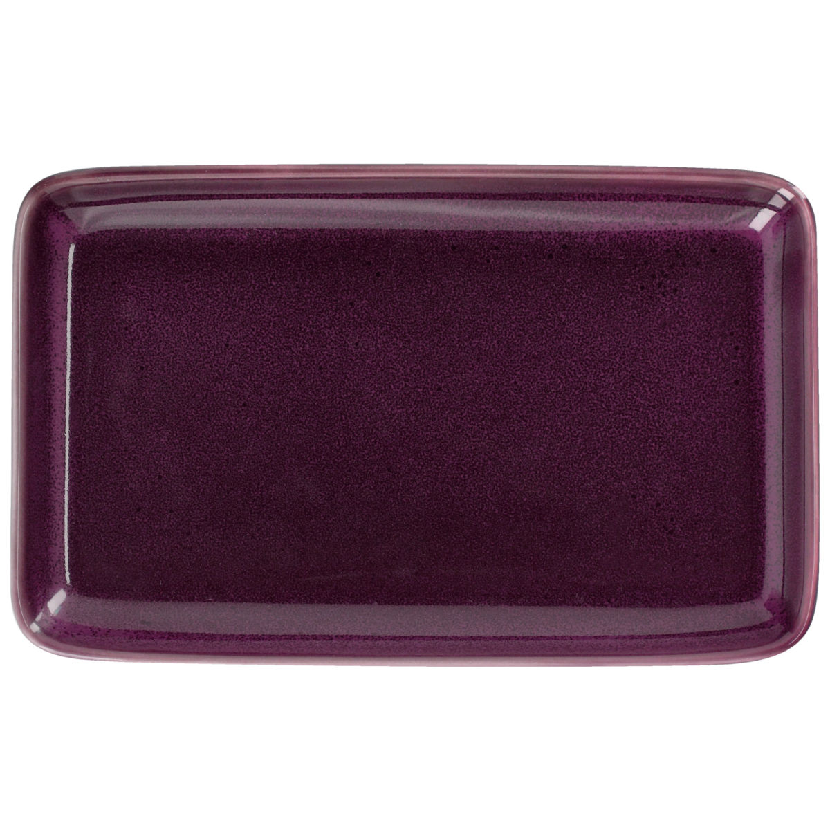 Piatto da portata Oriente VEGA; 21x13x2.1 cm (LxLxH); melanzana; rettangolare; 6 pz. / confezione