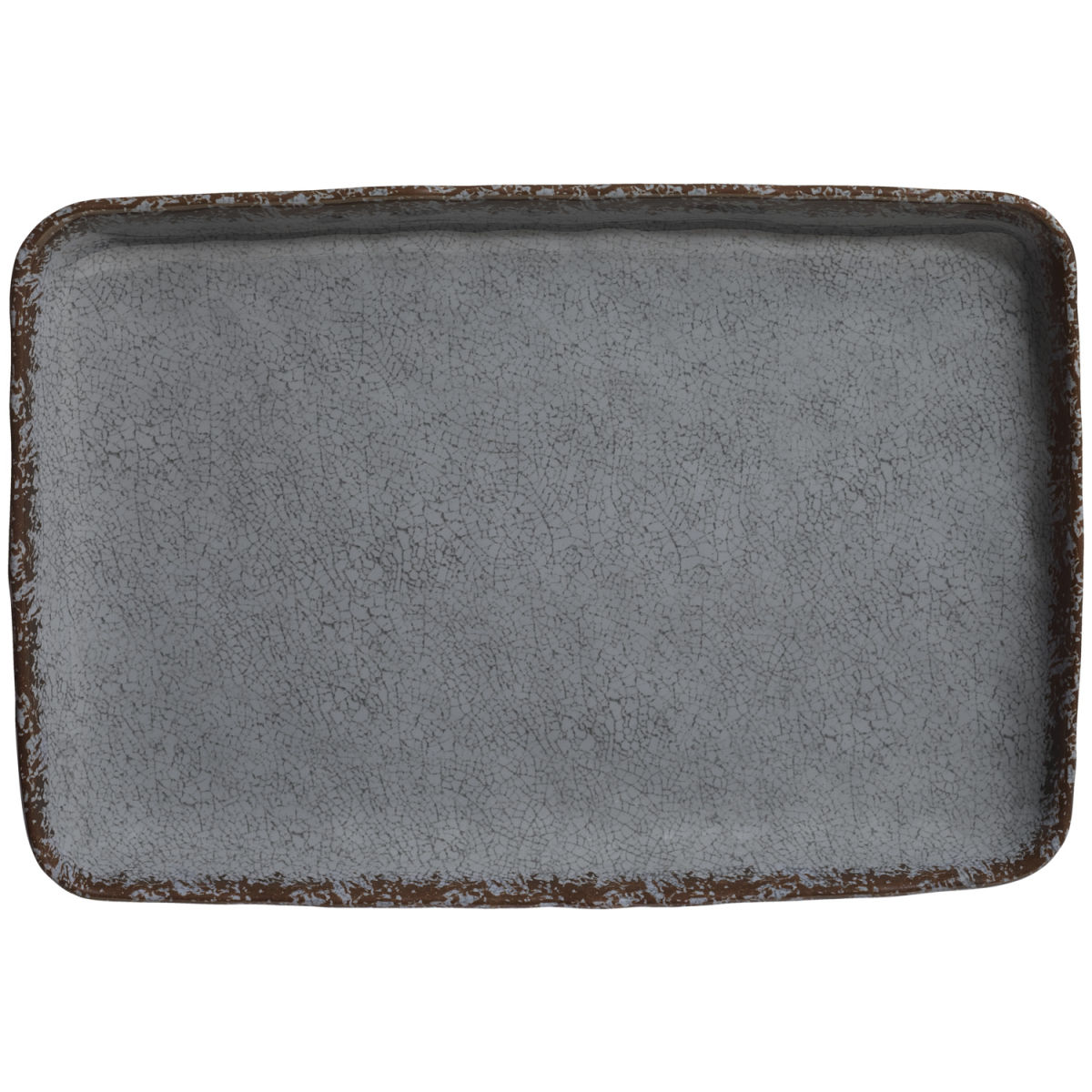 Fuente Portage rectangular VEGA; 35x23.8x4.1 cm (LgxAnxAt); gris; rectangular; 3 pz. / Paquete