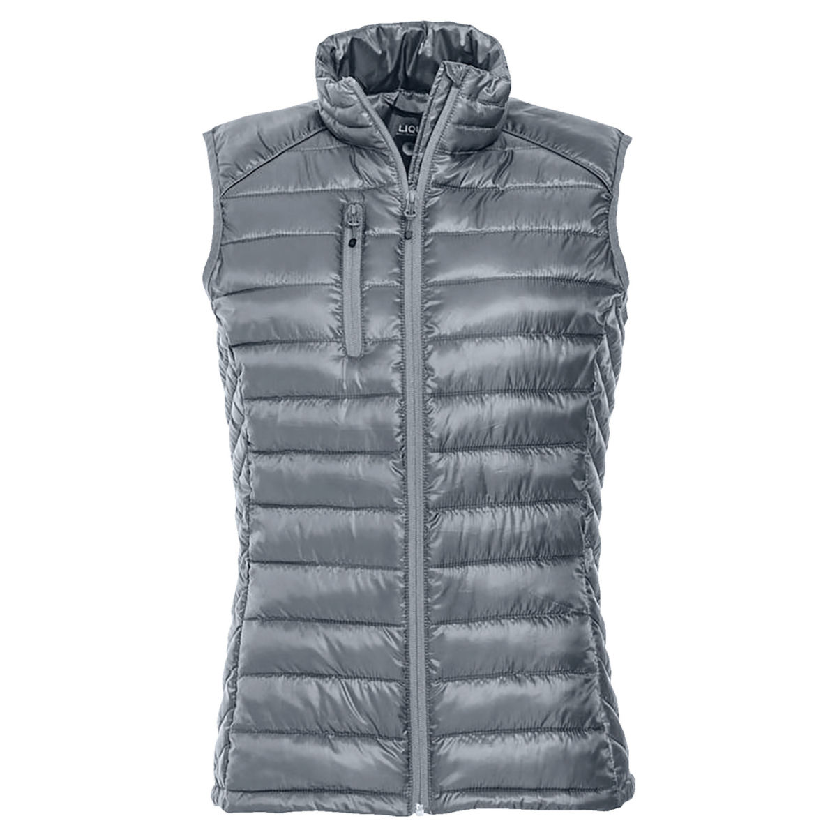 Gilet da donna trapuntato Grid CLIQUE; Taglia M; grigio
