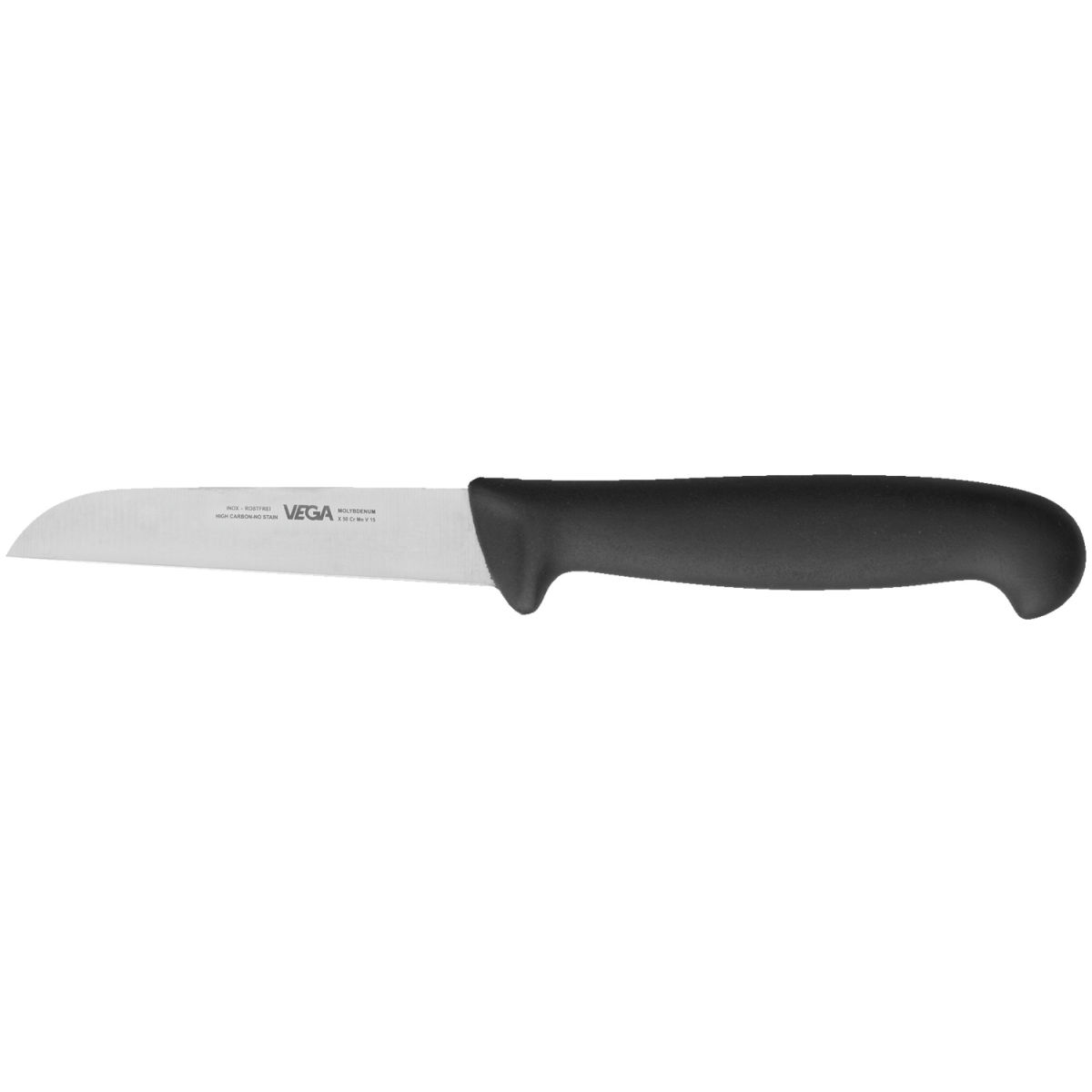 VEGA Gemüsemesser Messina Klingenlänge 9 cm, 19.5 cm (L); schwarz/silber