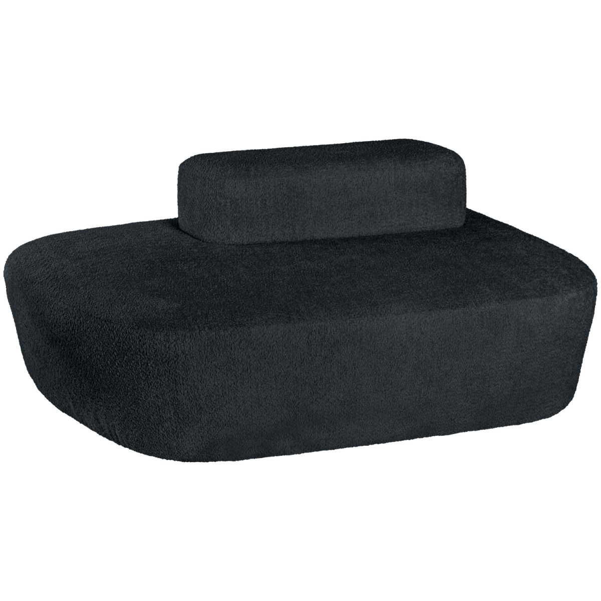 Divano Norsk Boucle VEGA; 154x106x70 cm (LxPxH); nero