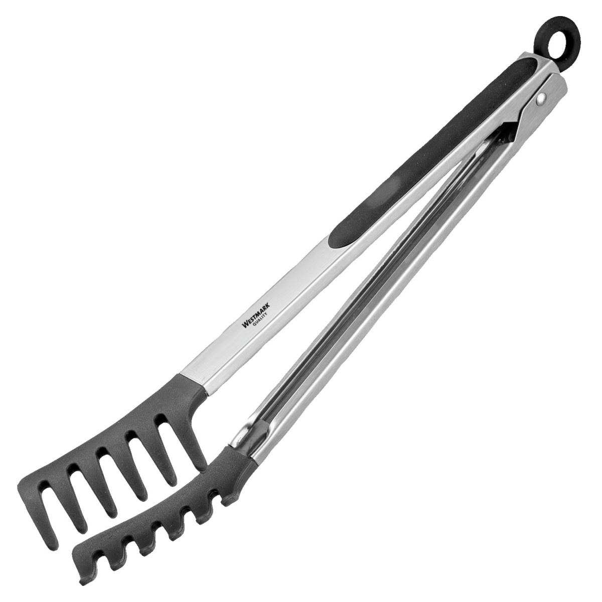 Pinze per buffet Fork Silicone Westmark; 32.5x4 cm (LxL); nero/argento