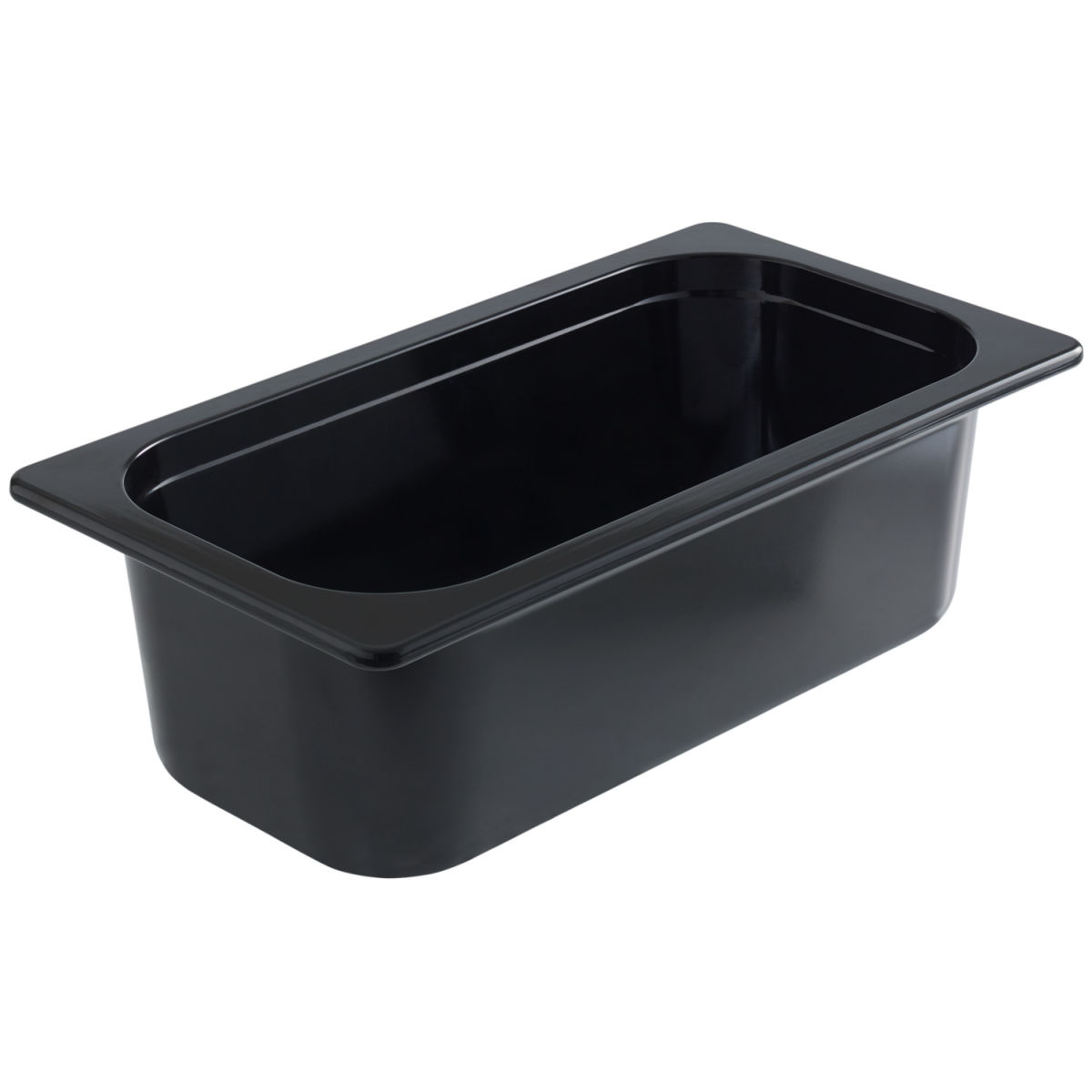 Vaschetta in melamina GN 1/3 VEGA; Misura GN 1/3, 2700ml, 32.5x17.6x10 cm (LxLxP); nero