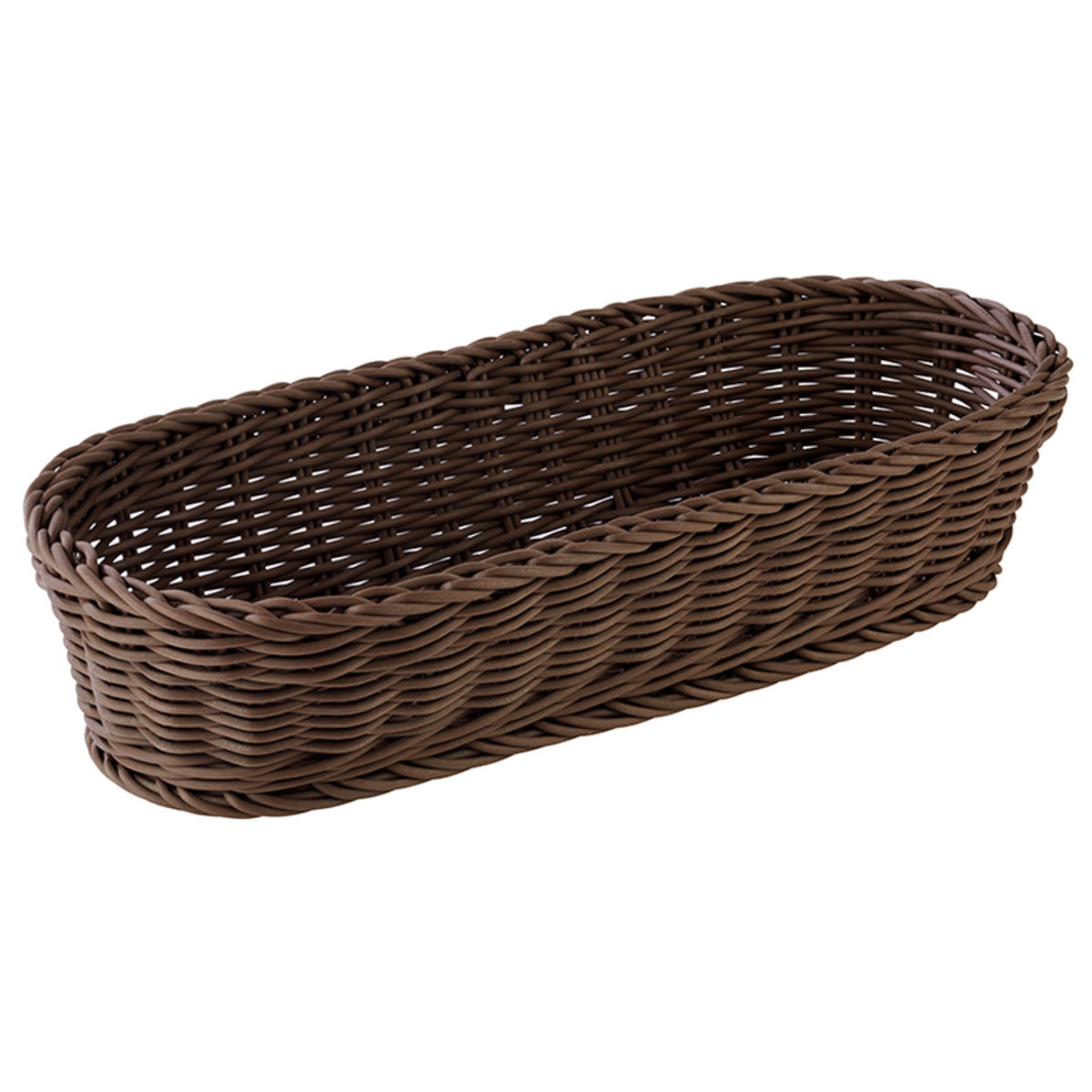 Cestino per baguette PROFI LINE APS; 16x40x8 cm (LxLxH); marrone scuro; ovale