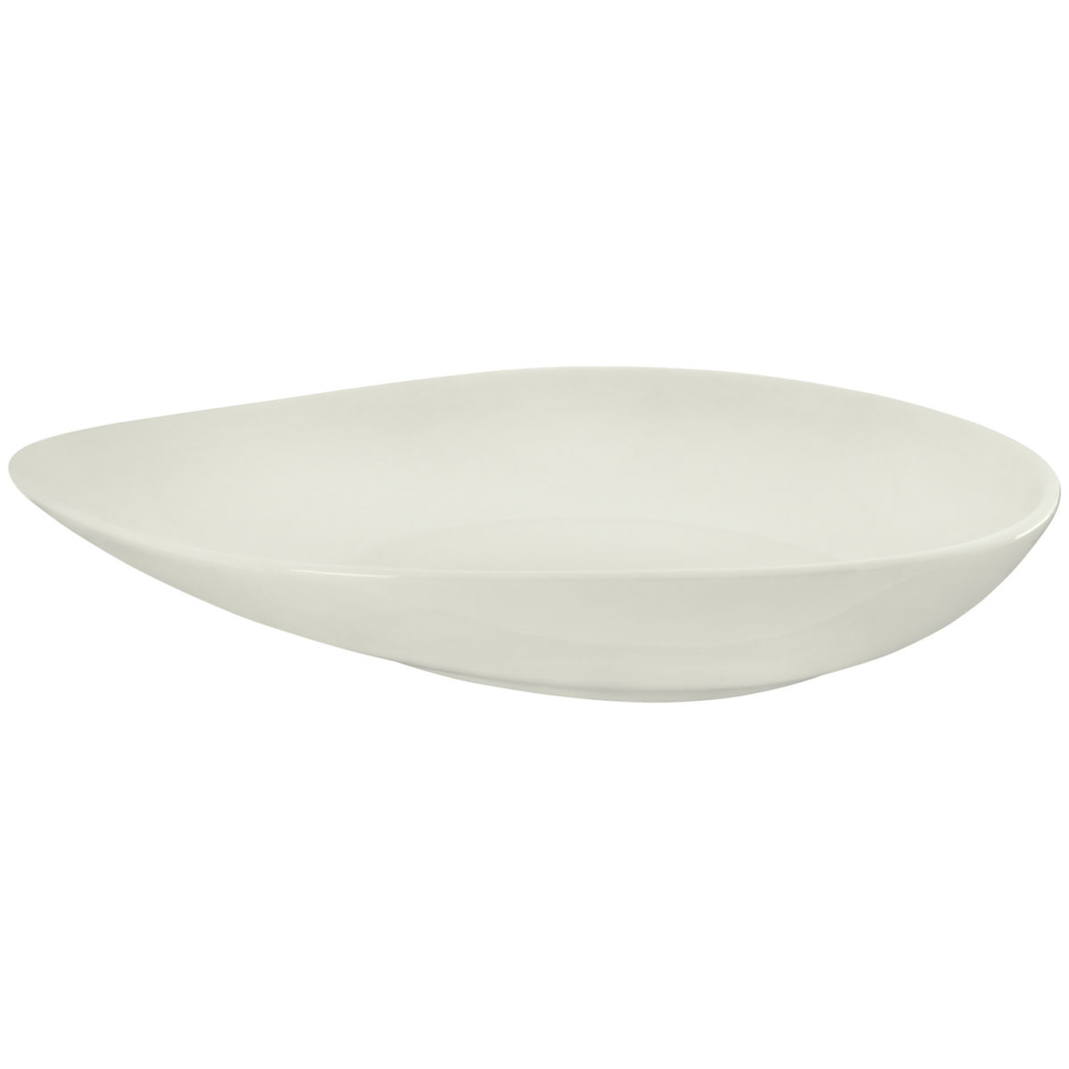Vega Bord diep Opus organisch; 750ml, 25x21x4.5 cm (LxBxH); ivoor; organisch; 6 stuk / verpakking