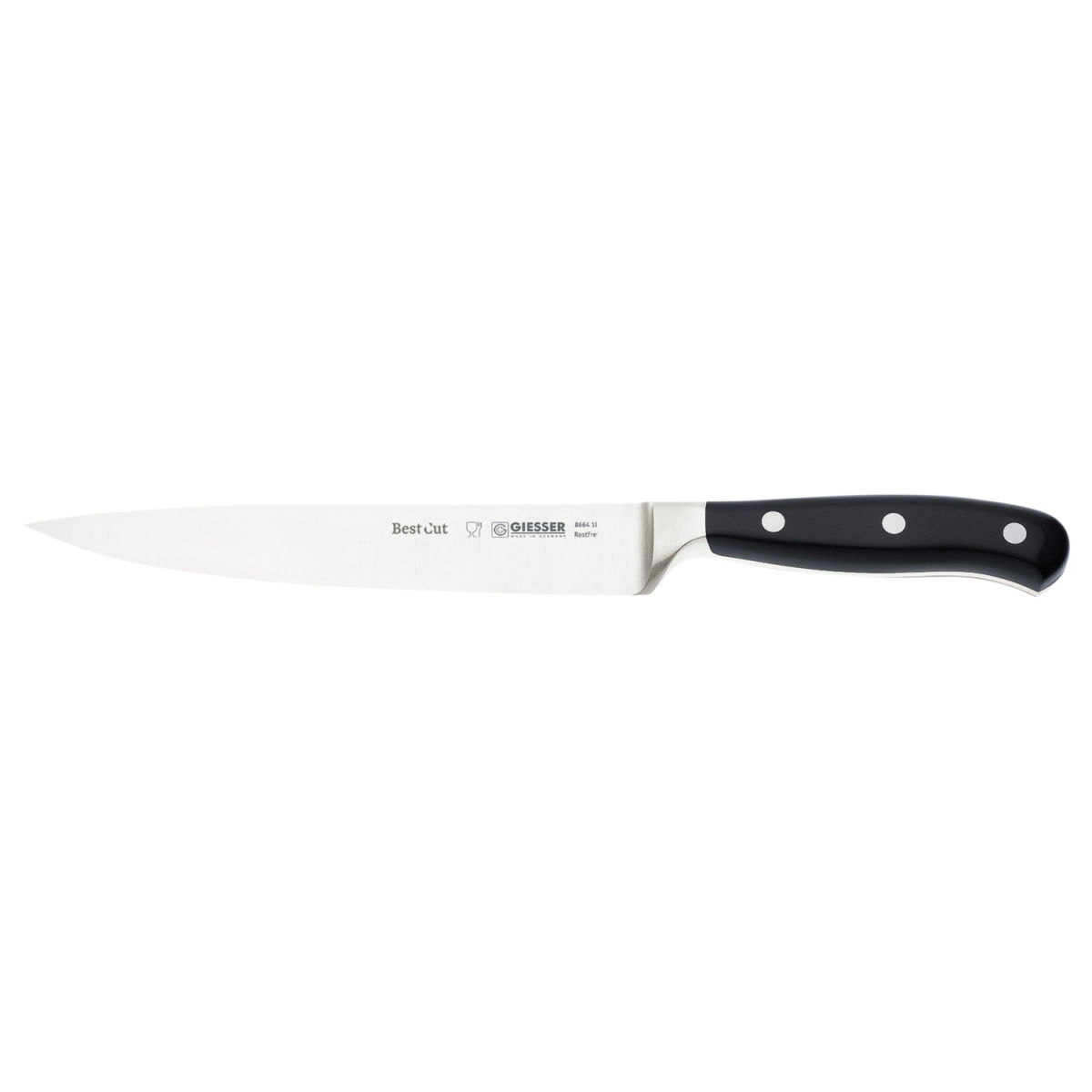 Coltello professionale BestCut Filet-de-sole Giesser; lunghezza lama 18 cm; nero