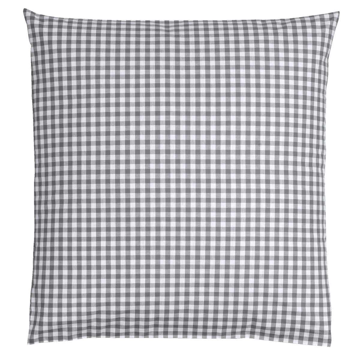 ERWIN M. Kussensloop Tux seersucker; 40x40 cm (LxB); grijs