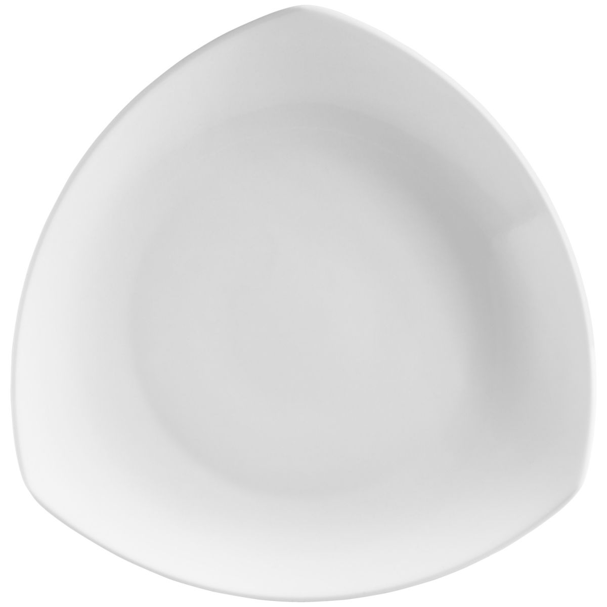 Vega Plat bord Haiti; 27x27 cm (LxB); wit; driehoekig; 6 stuk / verpakking