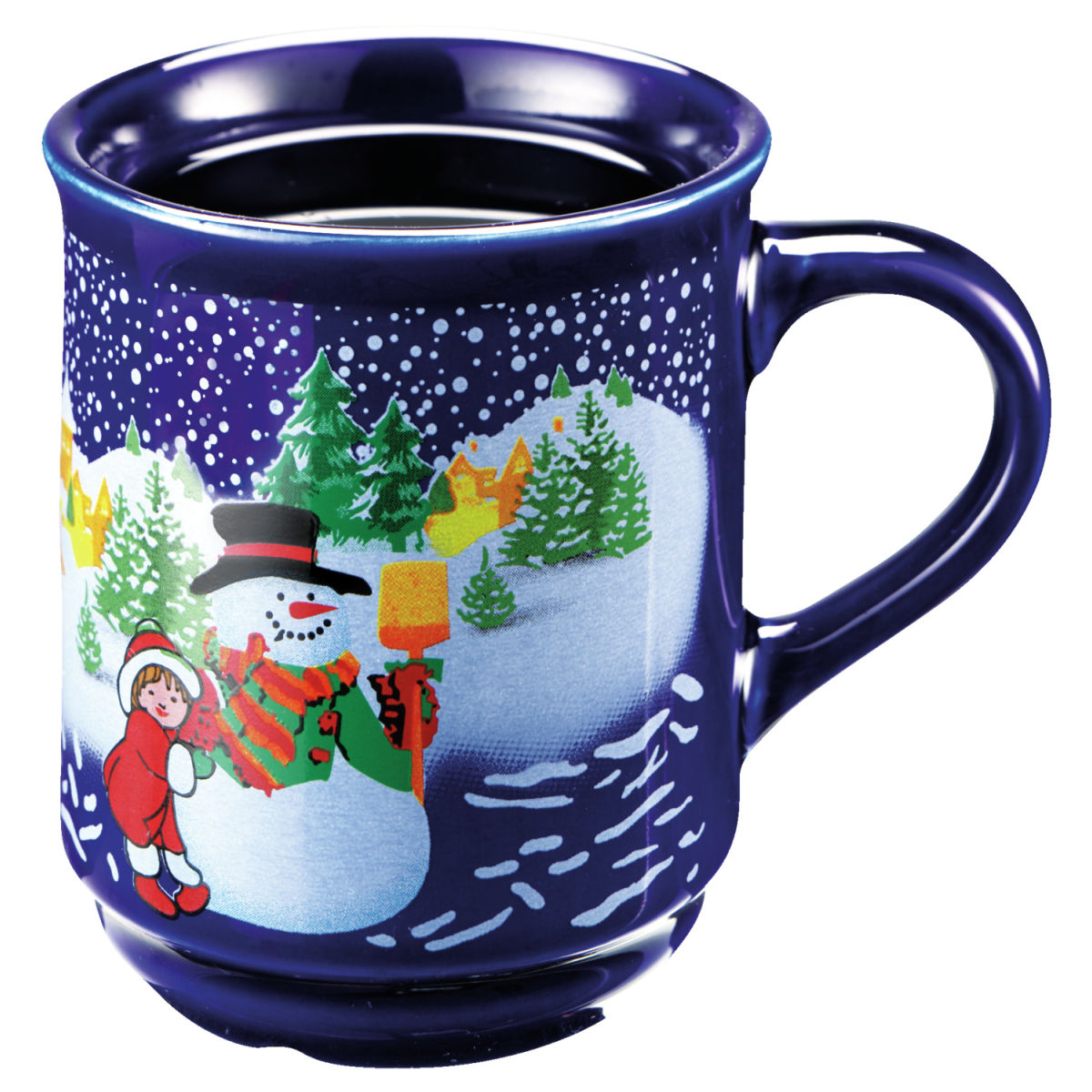 Tazza da vin brulè natalizia PULSIVA; 240ml, 8x8.9 cm (ØxH); multicolore; rotonda; 24 pz. / confezione