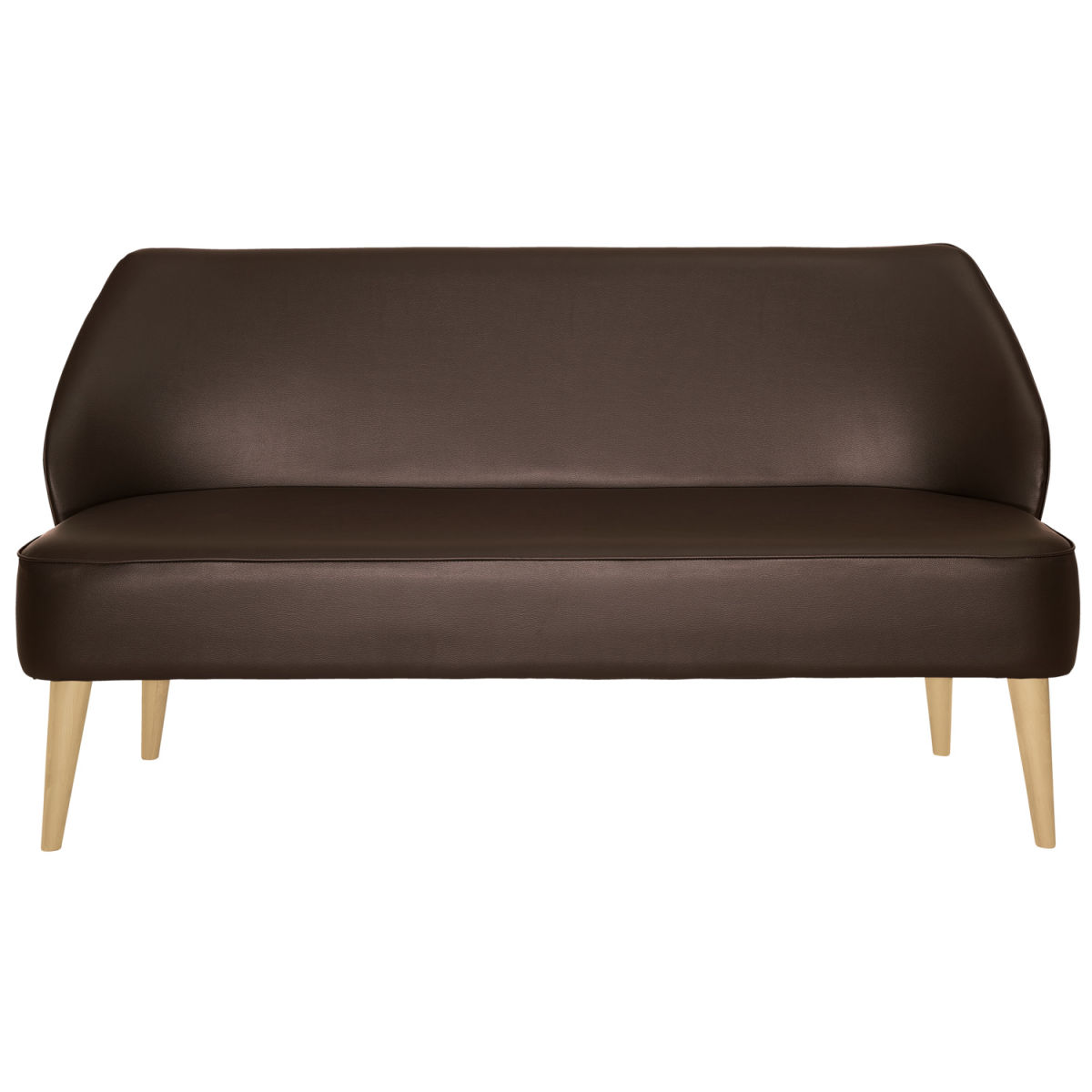 Divano 3 posti Houston in similpelle VEGA; 155x60x82 cm (LxPxH); marrone