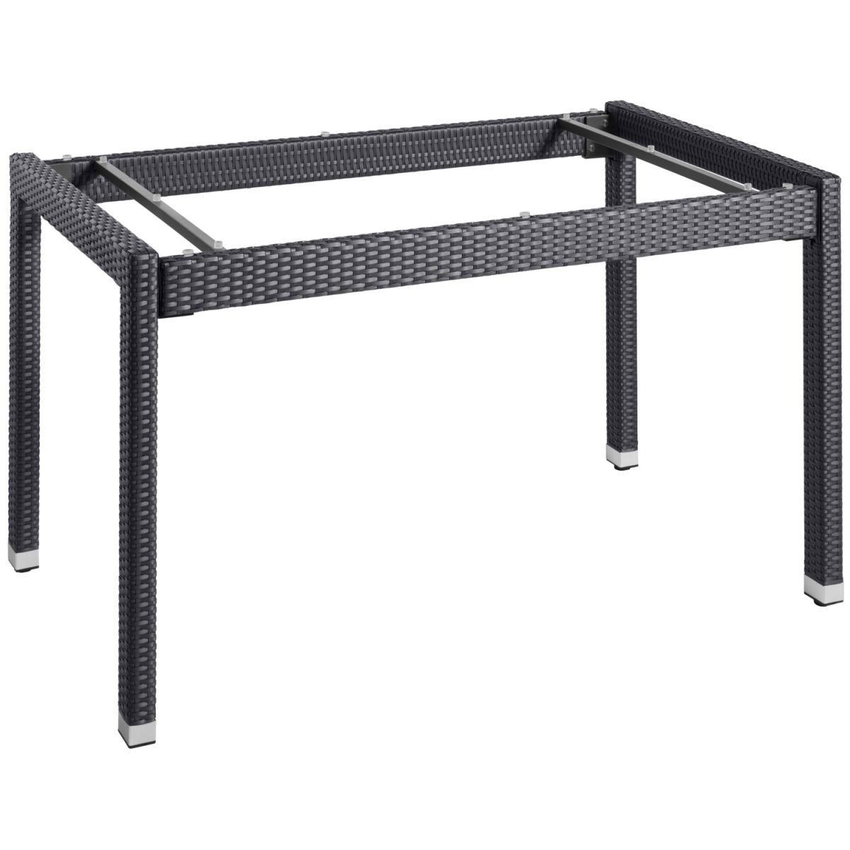 VEGA Tischgestell Metropolitan 130x80x75 cm (LxBxH); schwarz; rechteckig