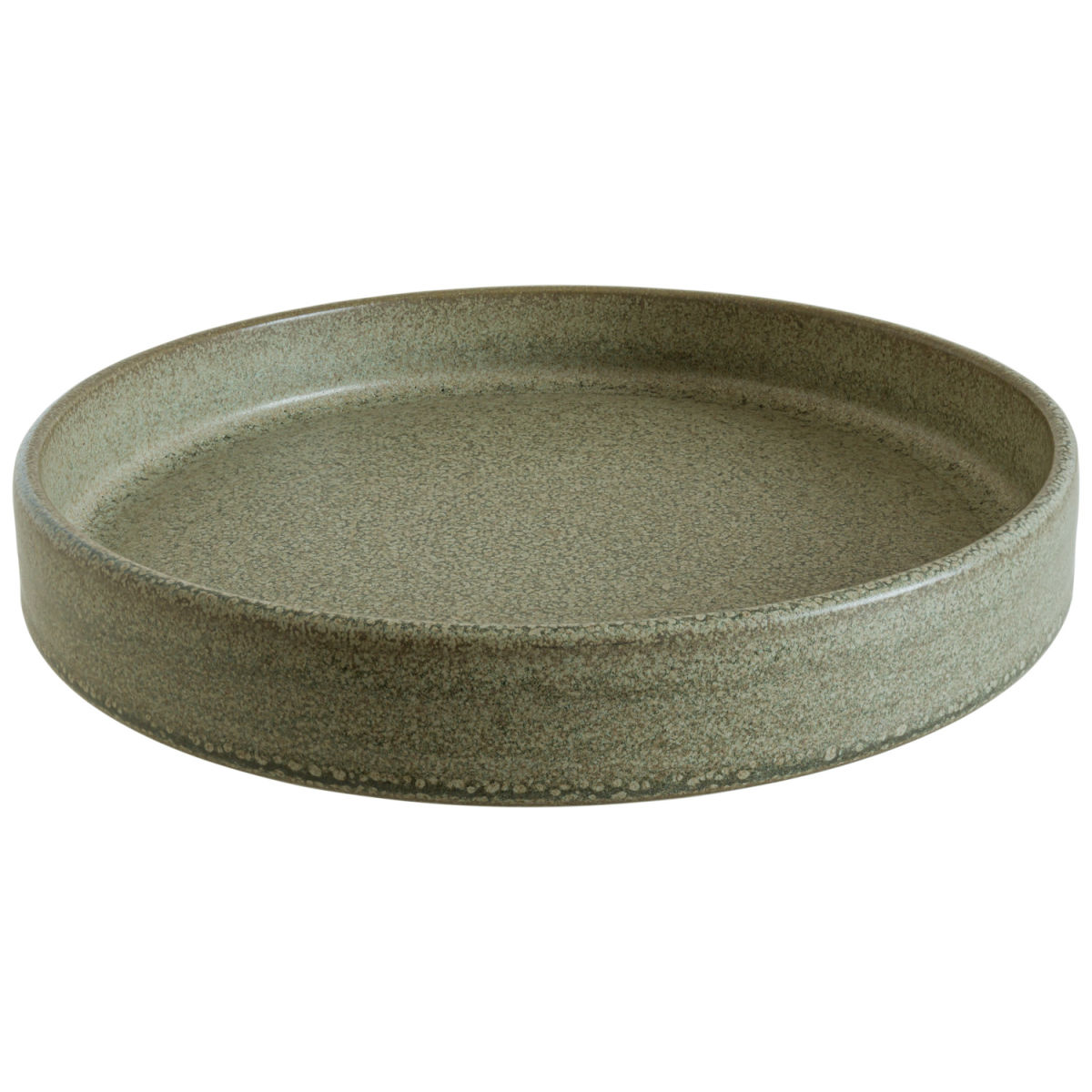 Bonna Diep bord  Adelfa Ripple stapelbaar; 865 ml, 23x3.7 cm (&Oslash;xH); groen; rond; 6 stuk / verpakking