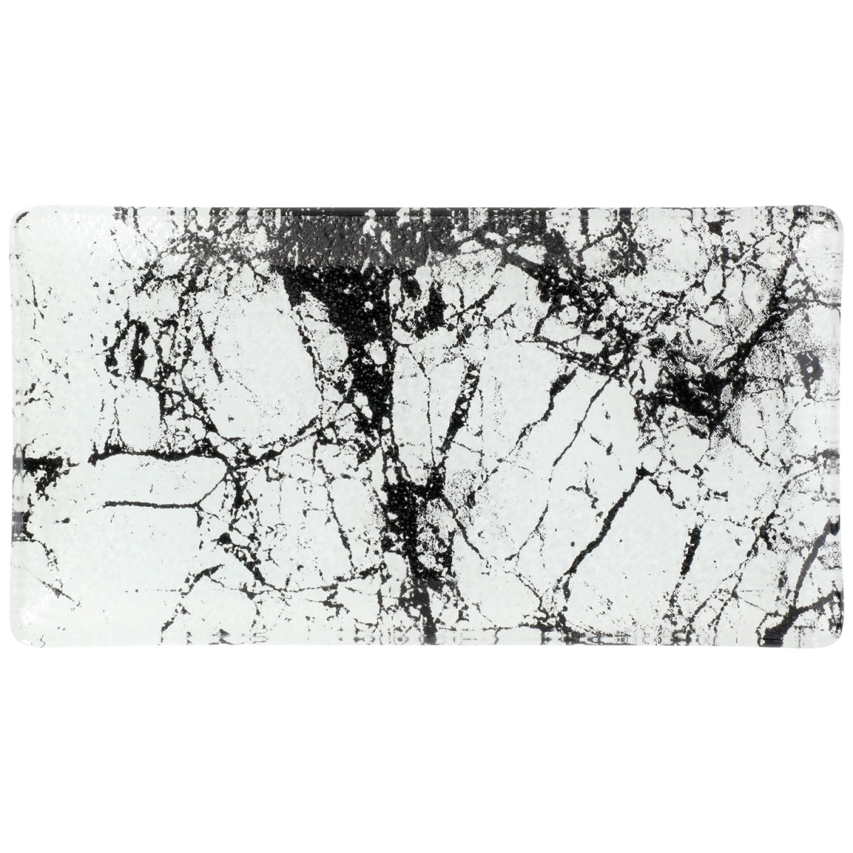 Piatto da portata Marmaro rettangolare VEGA; 26x14 cm (LxL); bianco/nero; rettangolare; 6 pz. / confezione