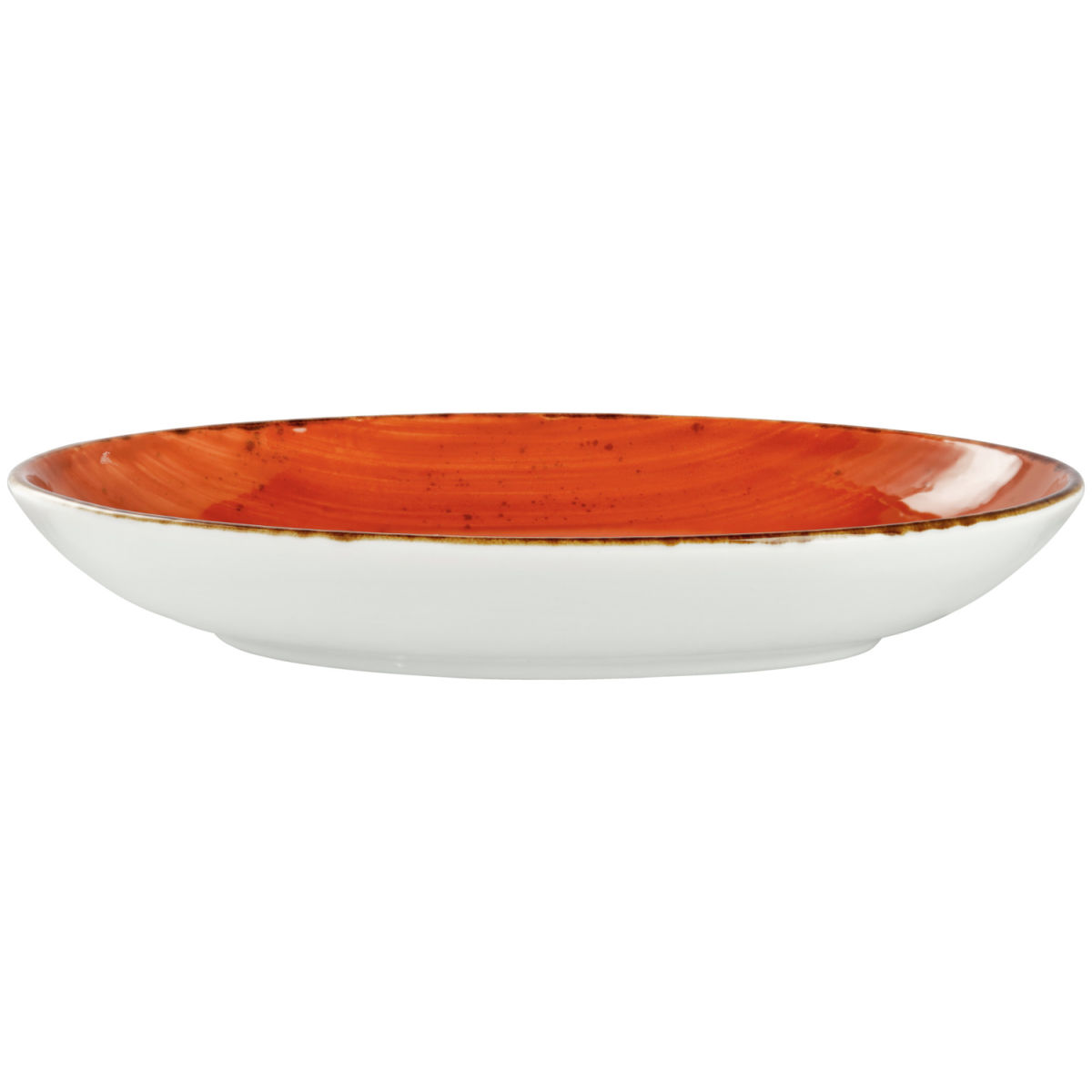 VEGA Teller Nebro tief, oval 800 ml, 27x20.5x4.2 cm (LxBxH); rot; oval; 6 Stück / Pack